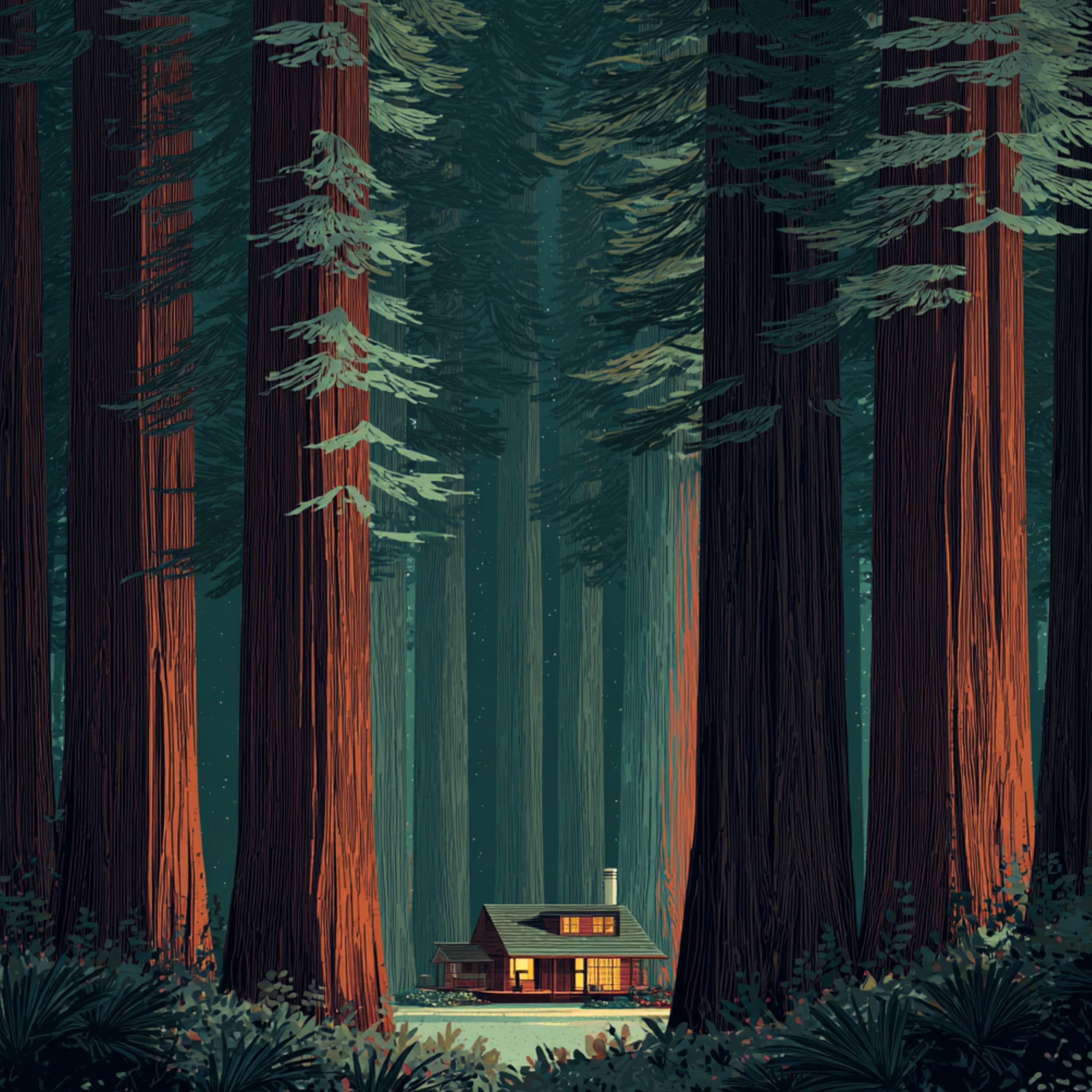 Wind Through Tall Redwoods