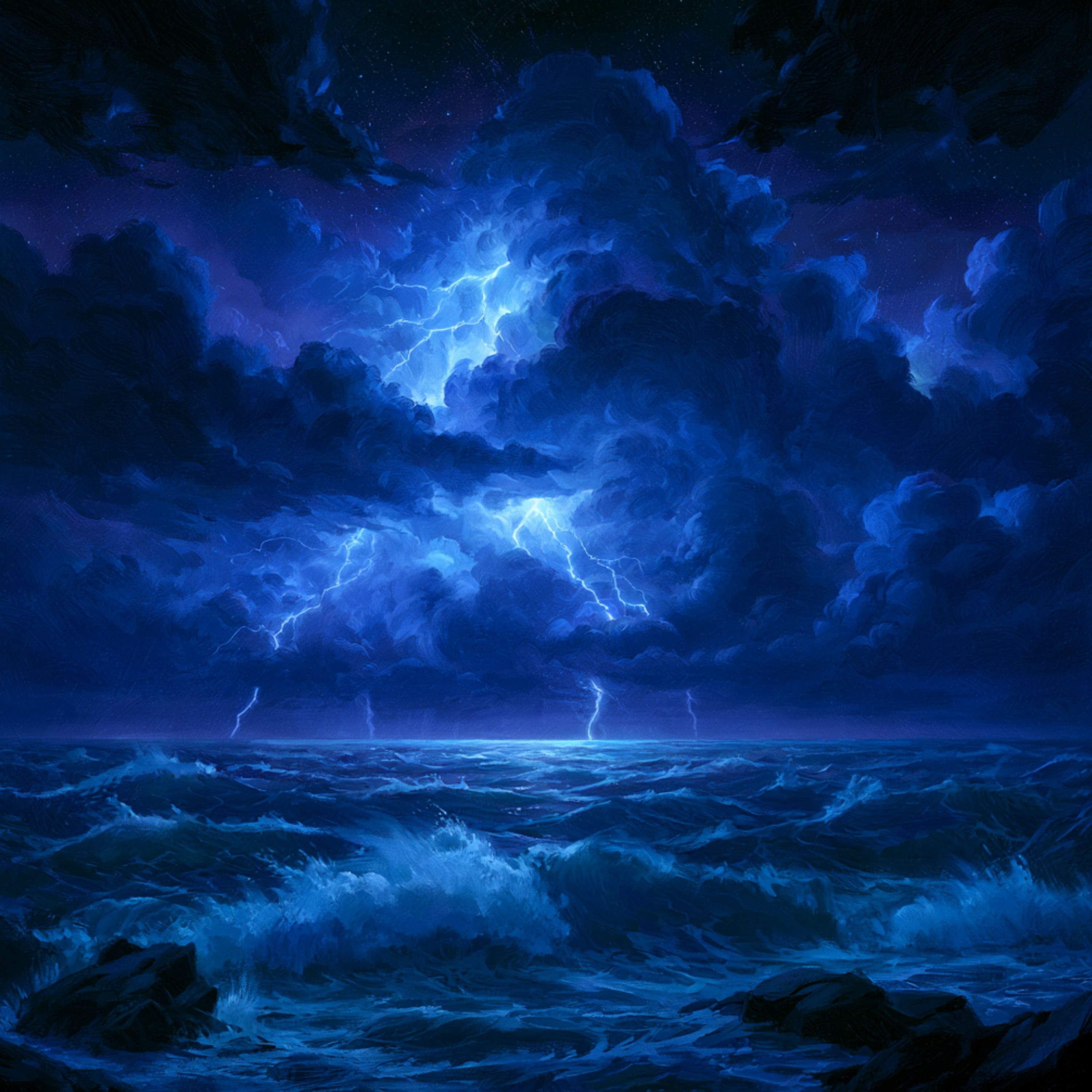 Thunderstorm Over the Ocean | Sounds for Deep Sleep