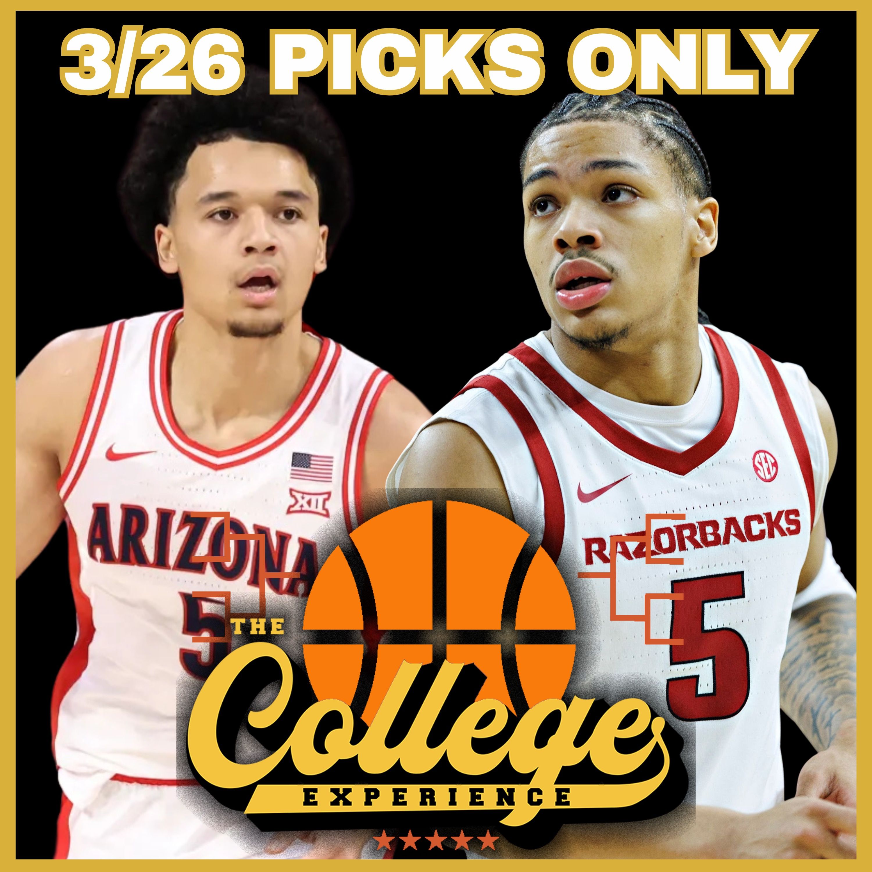 Sweet 16 March Madness Picks For Thursday, March 26th ONLY - 2026 NCAA Tournament College Basketball (Ep. 1138)