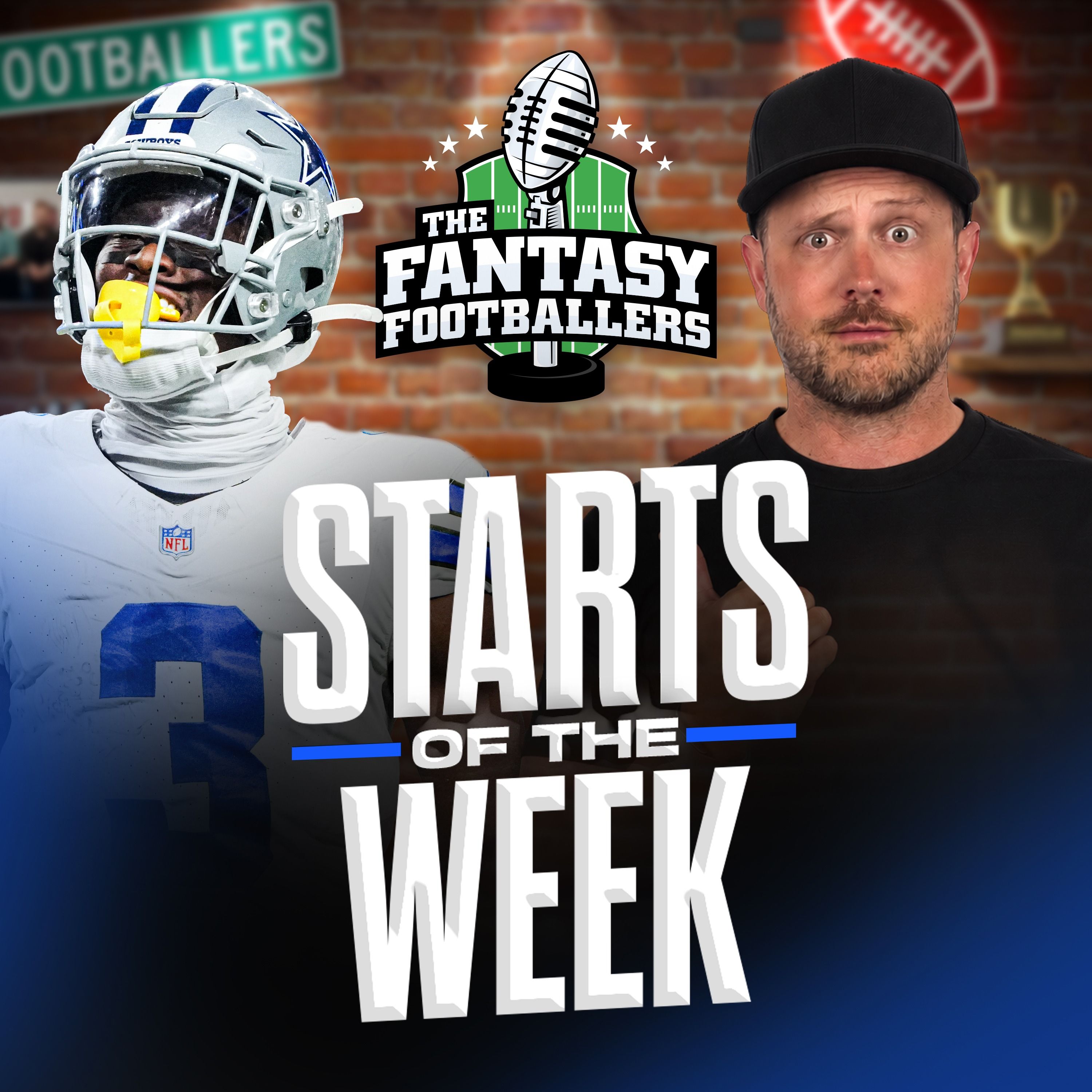 Starts of the Week + Week 8 Games, Bears Mean Business - Fantasy Football Podcast for 10/29