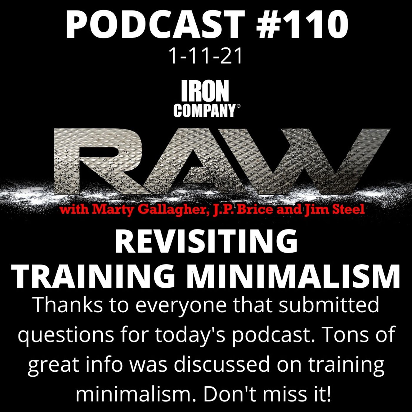 Unlock Elite Fitness Secrets with the RAW Podcast by IRON COMPANY!