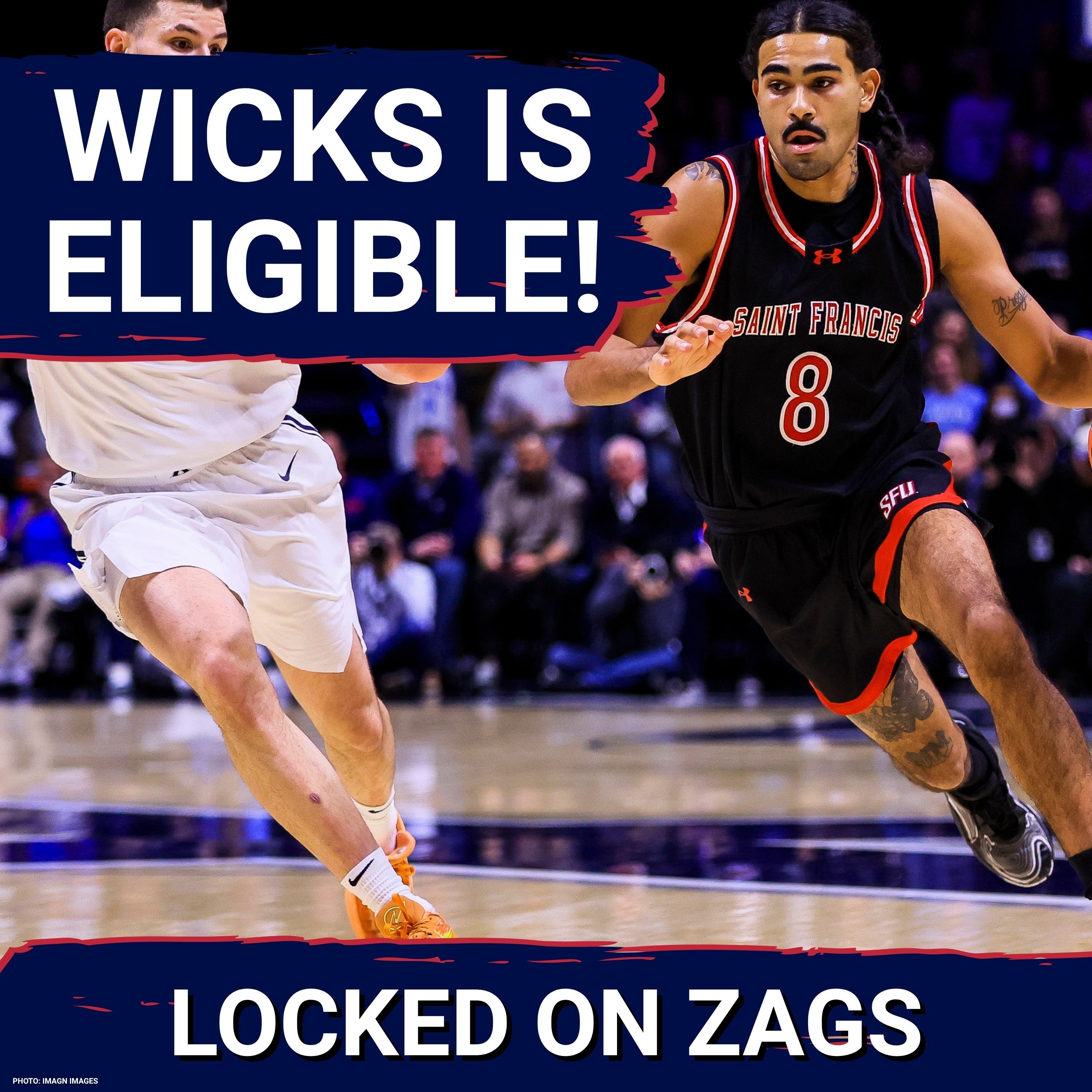 SURPRISE: Gonzaga Bulldogs transfer wing Skylar Wicks is ELIGIBLE,  he could CHANGE season outlook! episode artwork