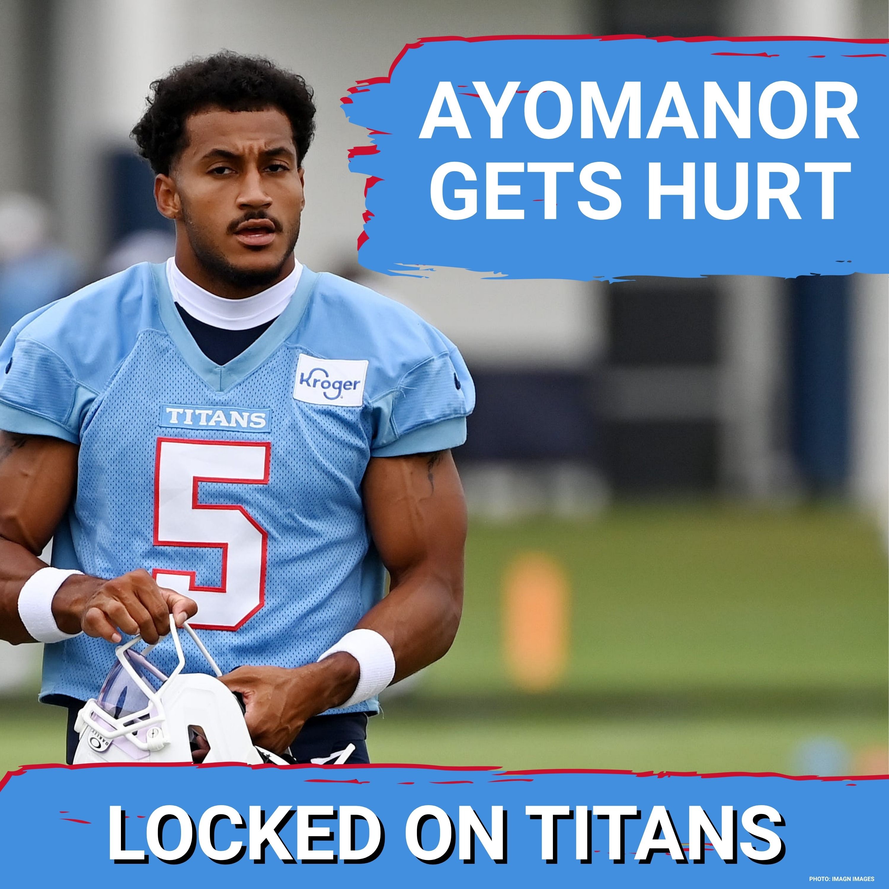 Elic Ayomanor INJURY SCARE at Tennessee Titans Training Camp & Cam Ward HEATS UP in Red Zone Work episode artwork