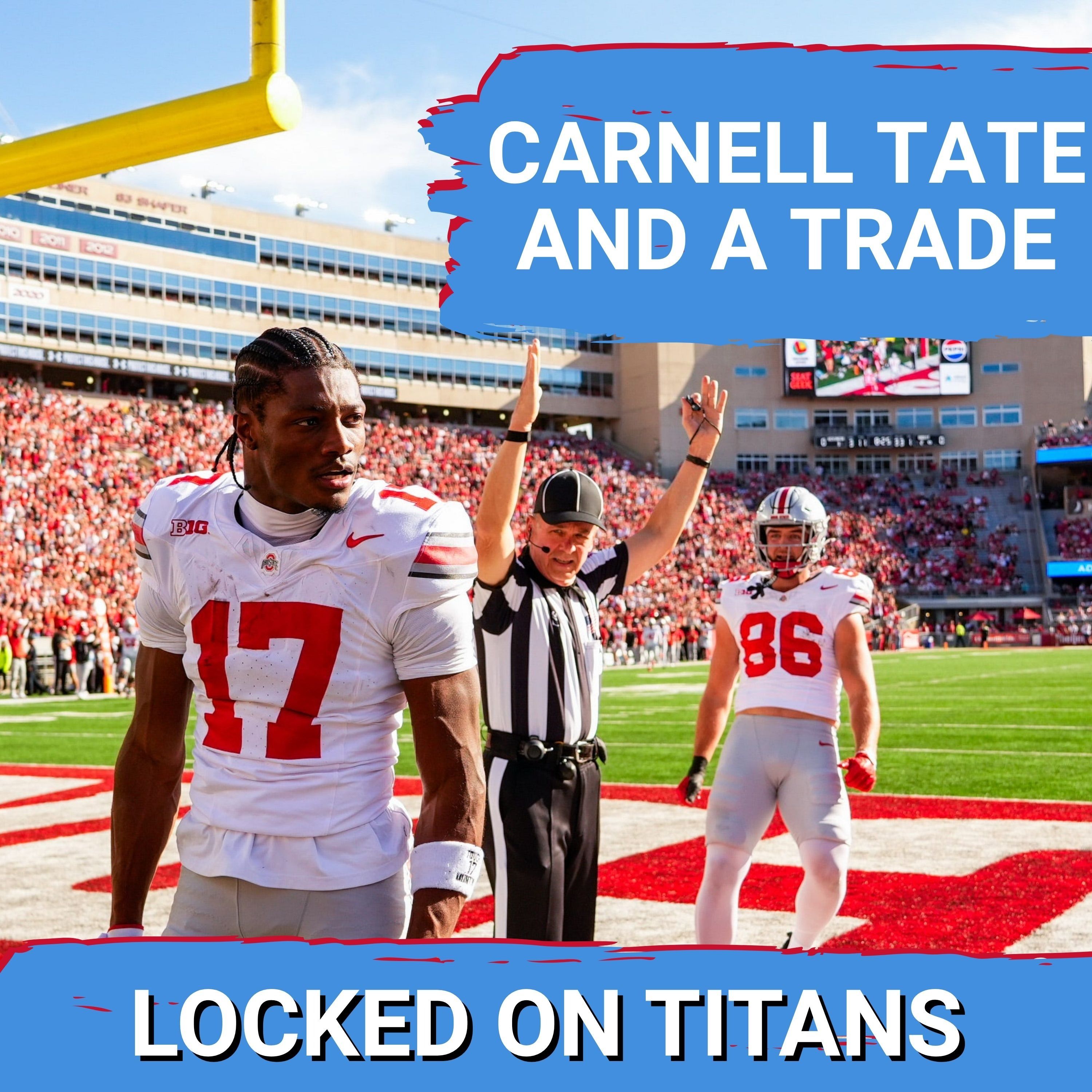 Mock Draft: Tennessee Titans TRADE BACK for Carnell Tate in BEST POSSIBLE START to NFL Draft