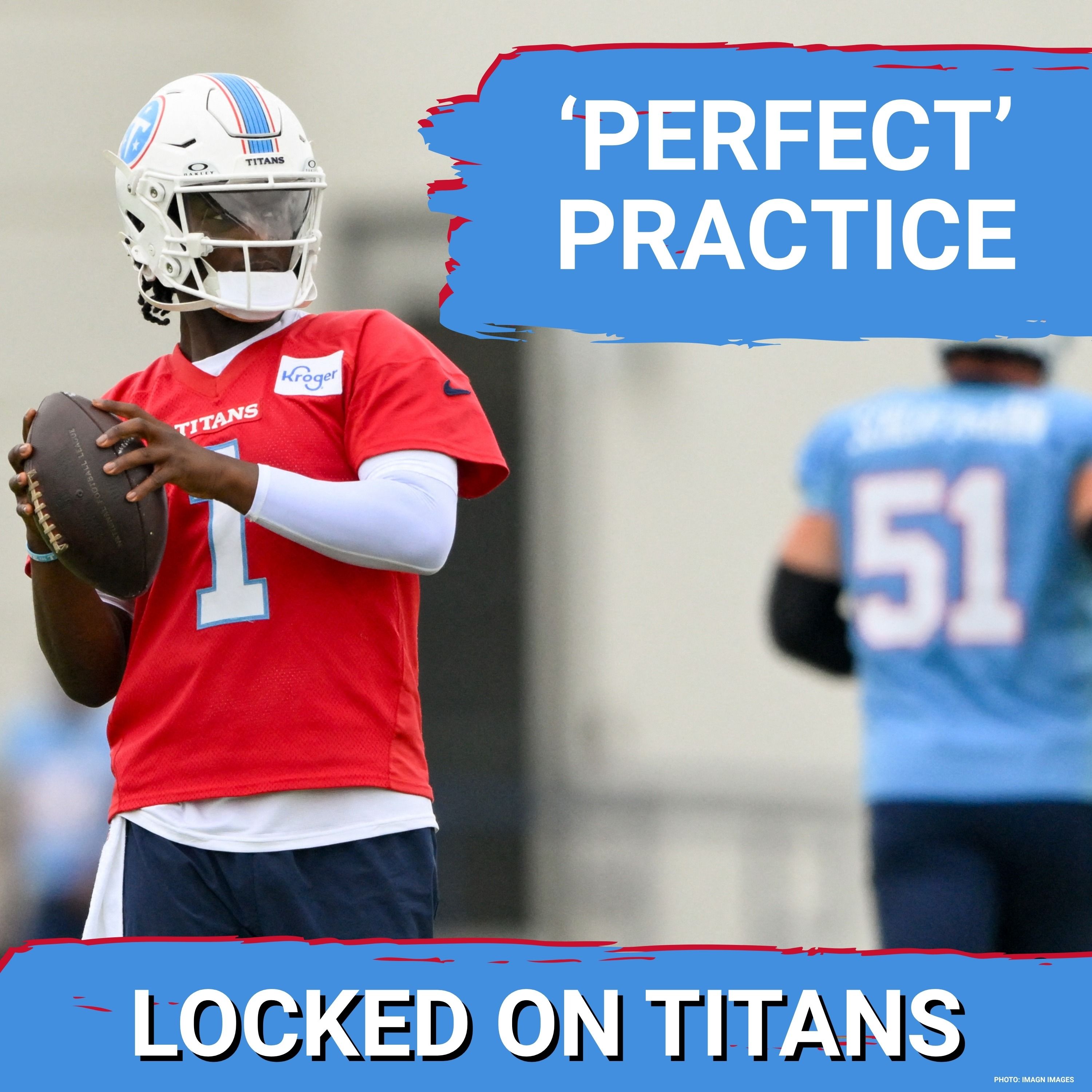 Cam Ward PERFECT PRACTICE Despite Interceptions at Tennessee Titans Training Camp as Pads Come On episode artwork