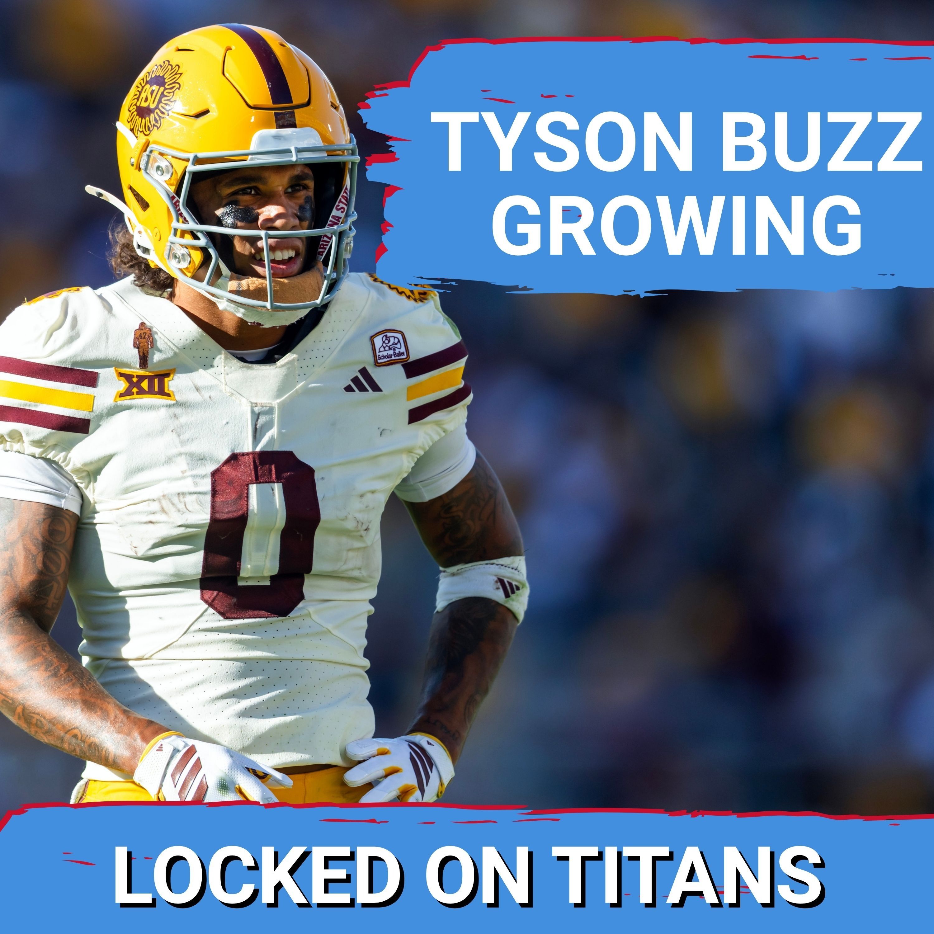 Jordyn Tyson BUZZ IS BACK as Tennessee Titans Watch Pre-Draft Workout & Jets Decision Impacts Titans — Locked On Titans - Daily Podcast On The Tennessee Titans cover