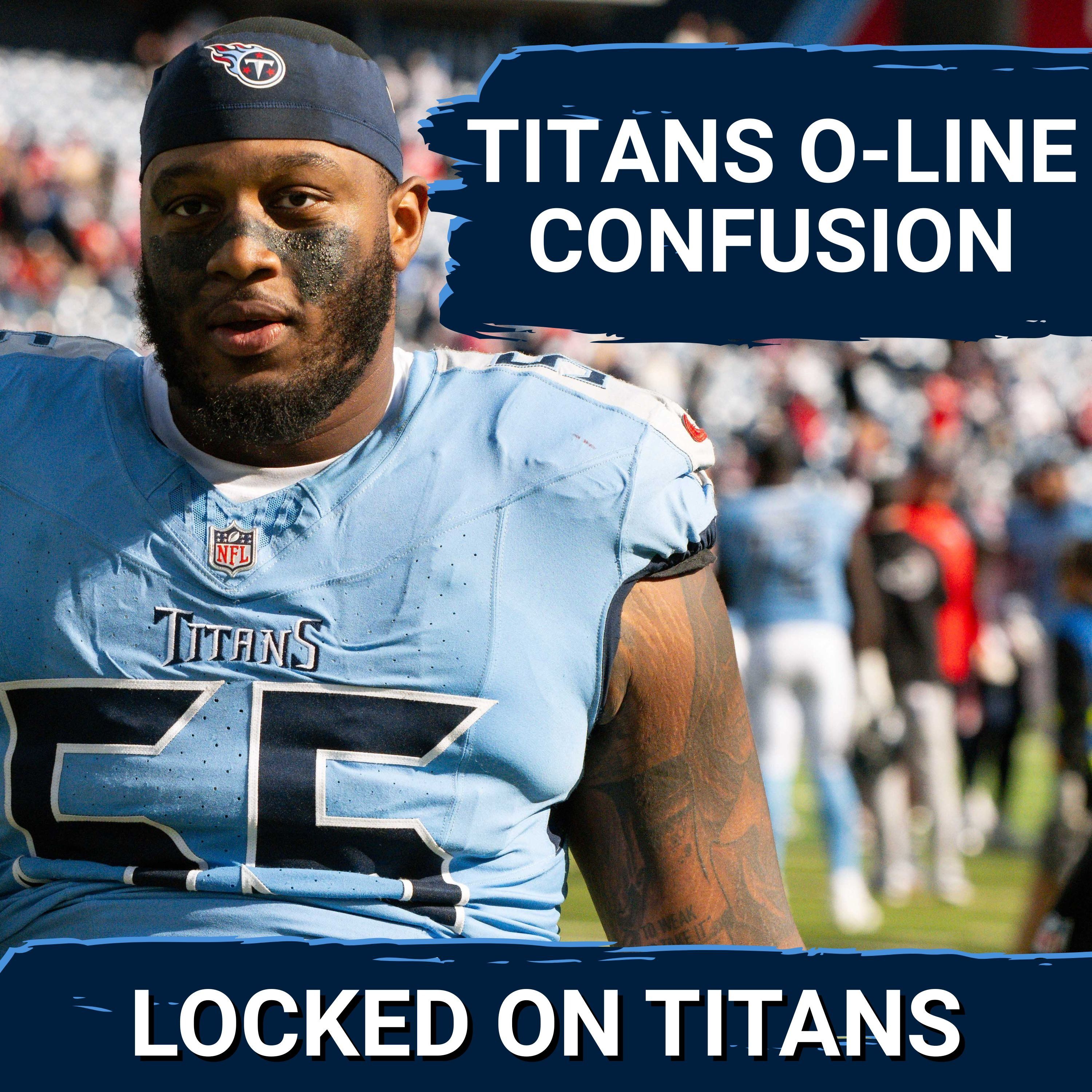 Tennessee Titans OFFENSIVE LINE CONFUSION: Dan Moore, JC Latham are STARTING & Finding Right Guard