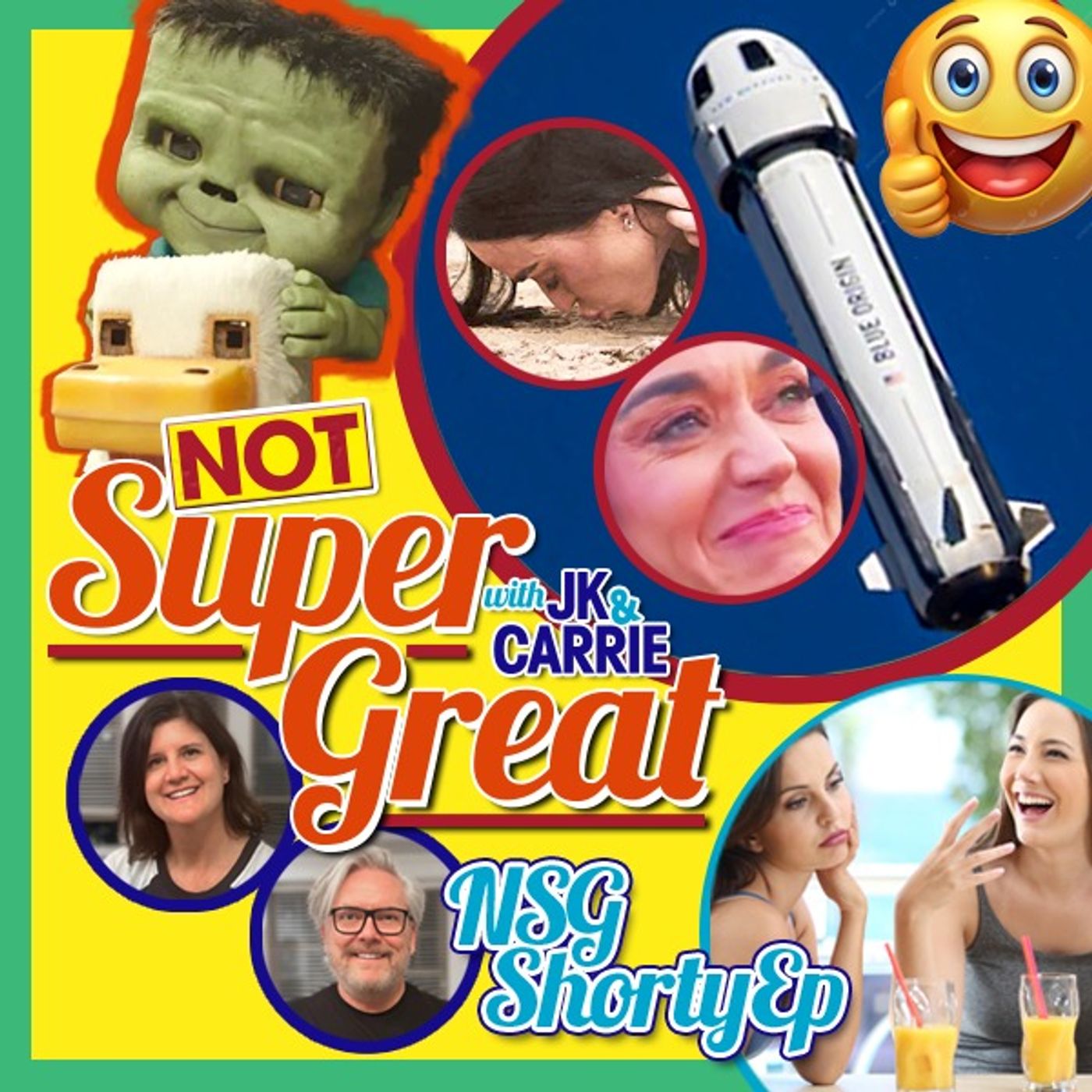 NSG Shorty: Blue Origin Reaction, Minecraft Mania, The Bodyguard Remake, Small Talk Study, Thumbs Up at Work & the Podcast Explosion