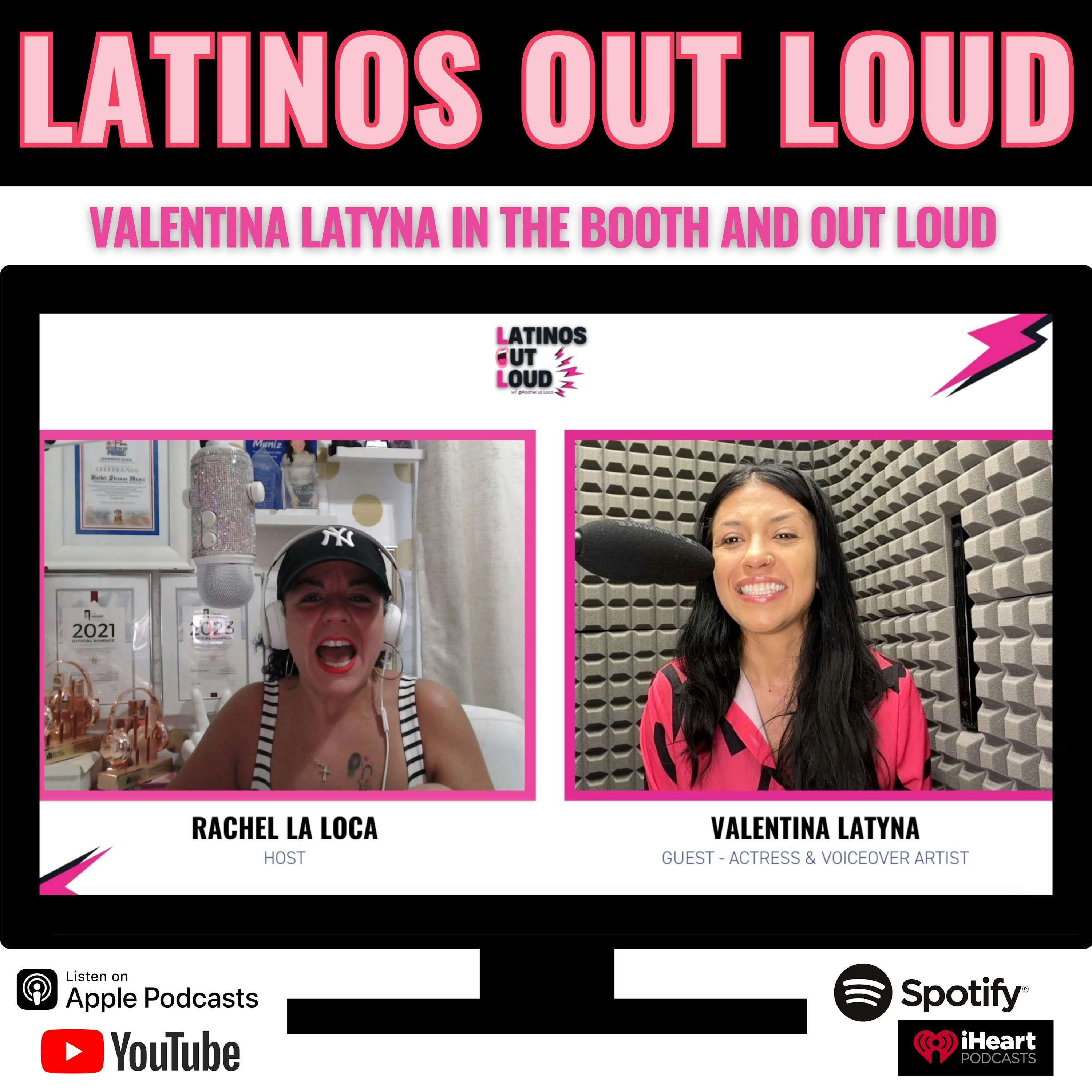 Valentina Latyna In the Booth and OUT LOUD episode artwork