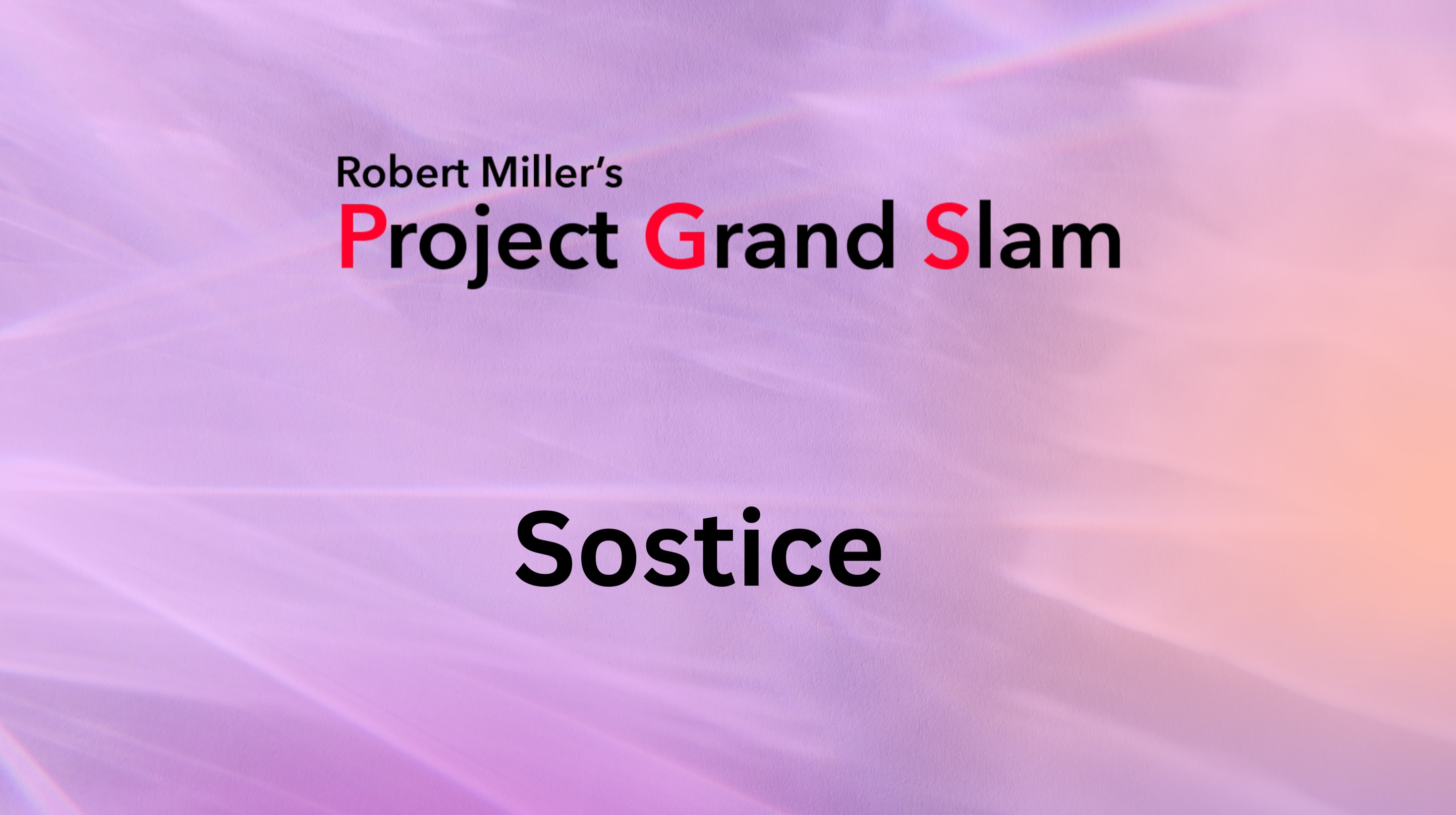 WORLD PREMIERE! - "SOSTICE" - Robert's New Single. Called “Stunning!”, “A Gem!", "Magnificent!" And “5 Stars!”
