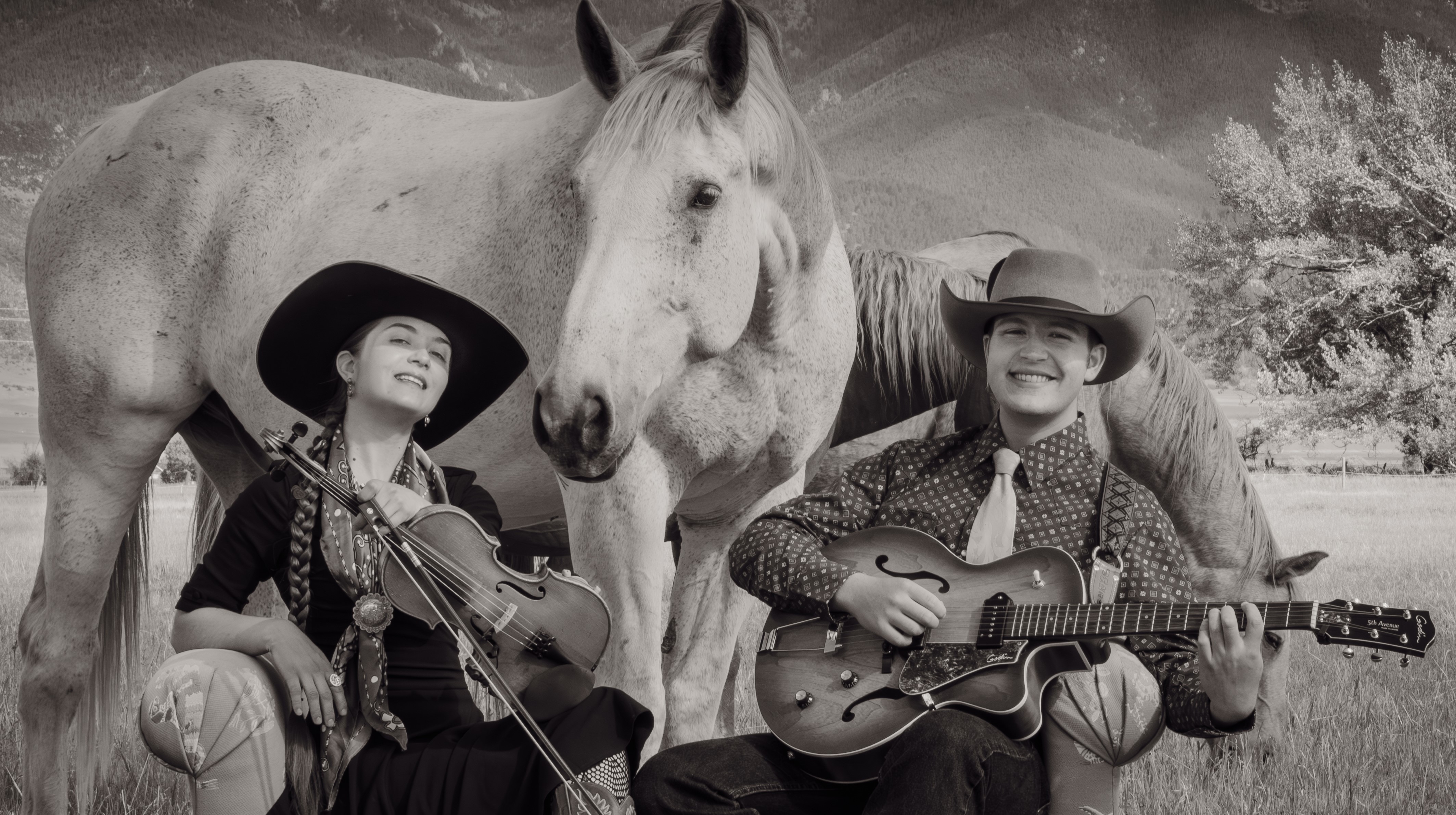 Brigid And Johnny Reedy - Spectacular Sister/Brother Western And Americana Duo From Montana. Brigid: Fiddler, Singer, Songwriter, Poet, Storyteller. Johnny: Multi-Instrumentalist. Grand Ole Opry To Carnegie Hall!