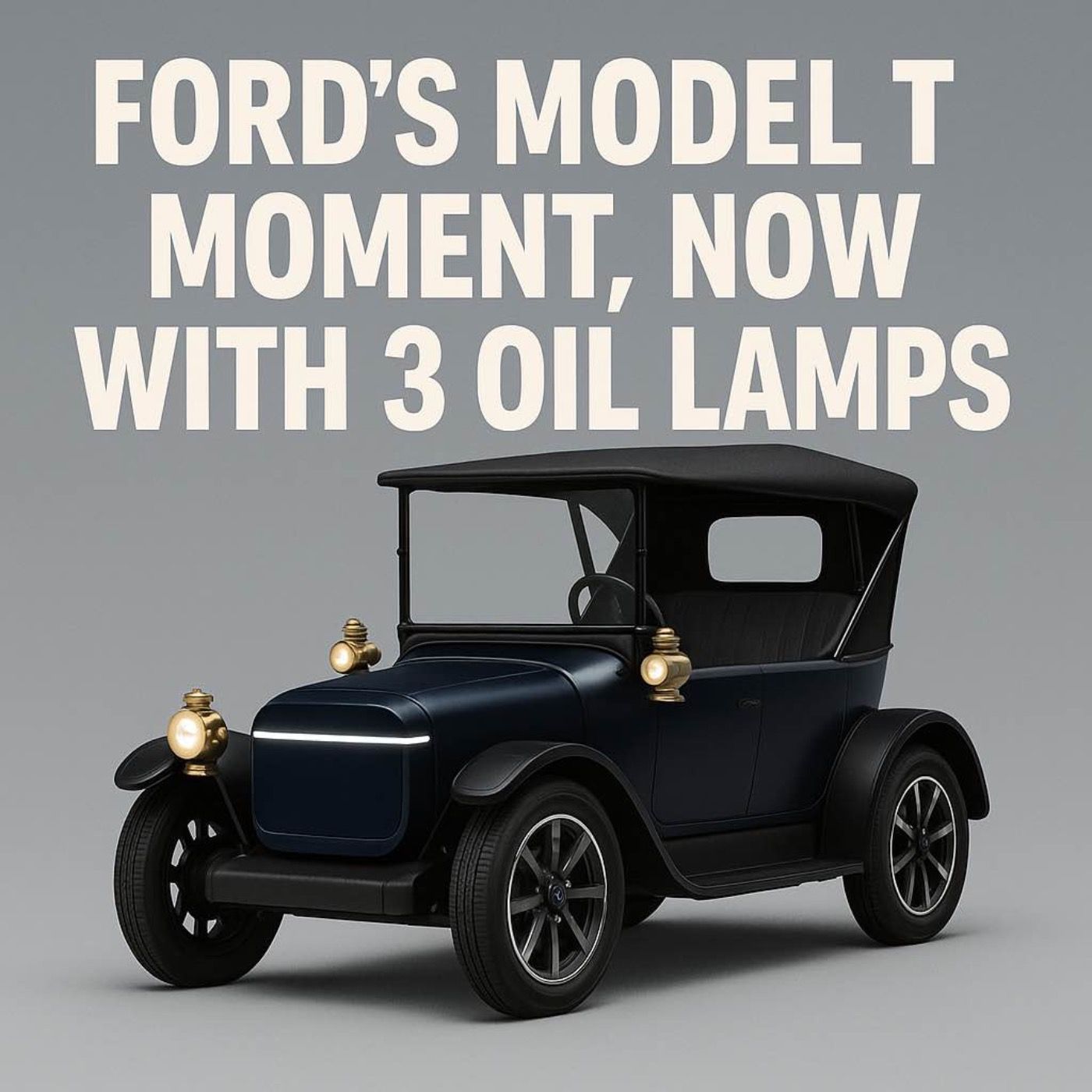 Ford’s Model T Moment, Now With 3 Oil Lamps