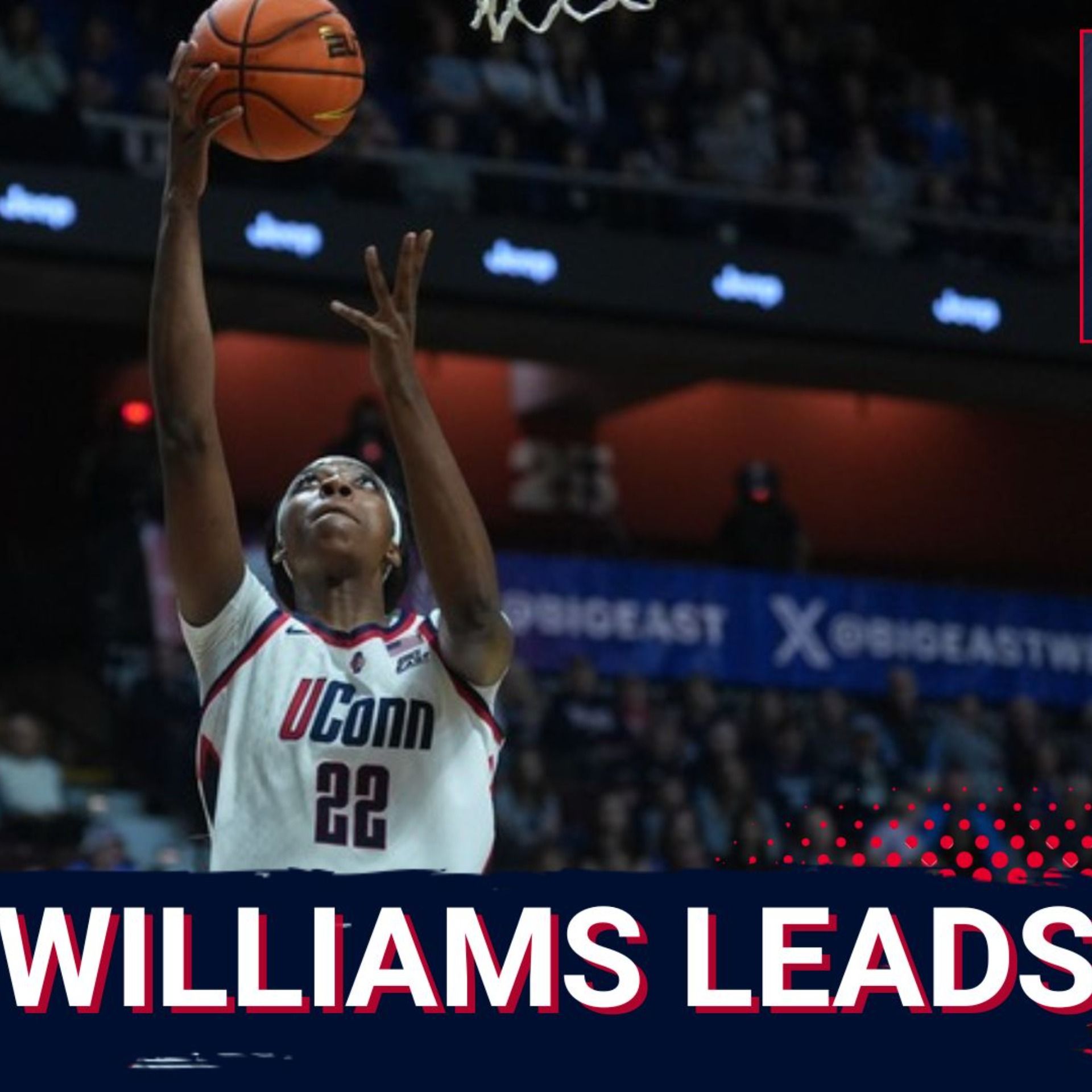 DOMINANCE: UConn Women and Serah Williams SMASH Georgetown with Relentless Defense and Tournament Focus DOMINANCE: UConn Women and Serah Williams SMASH Georgetown with Relentless Defense and Tournament Focus