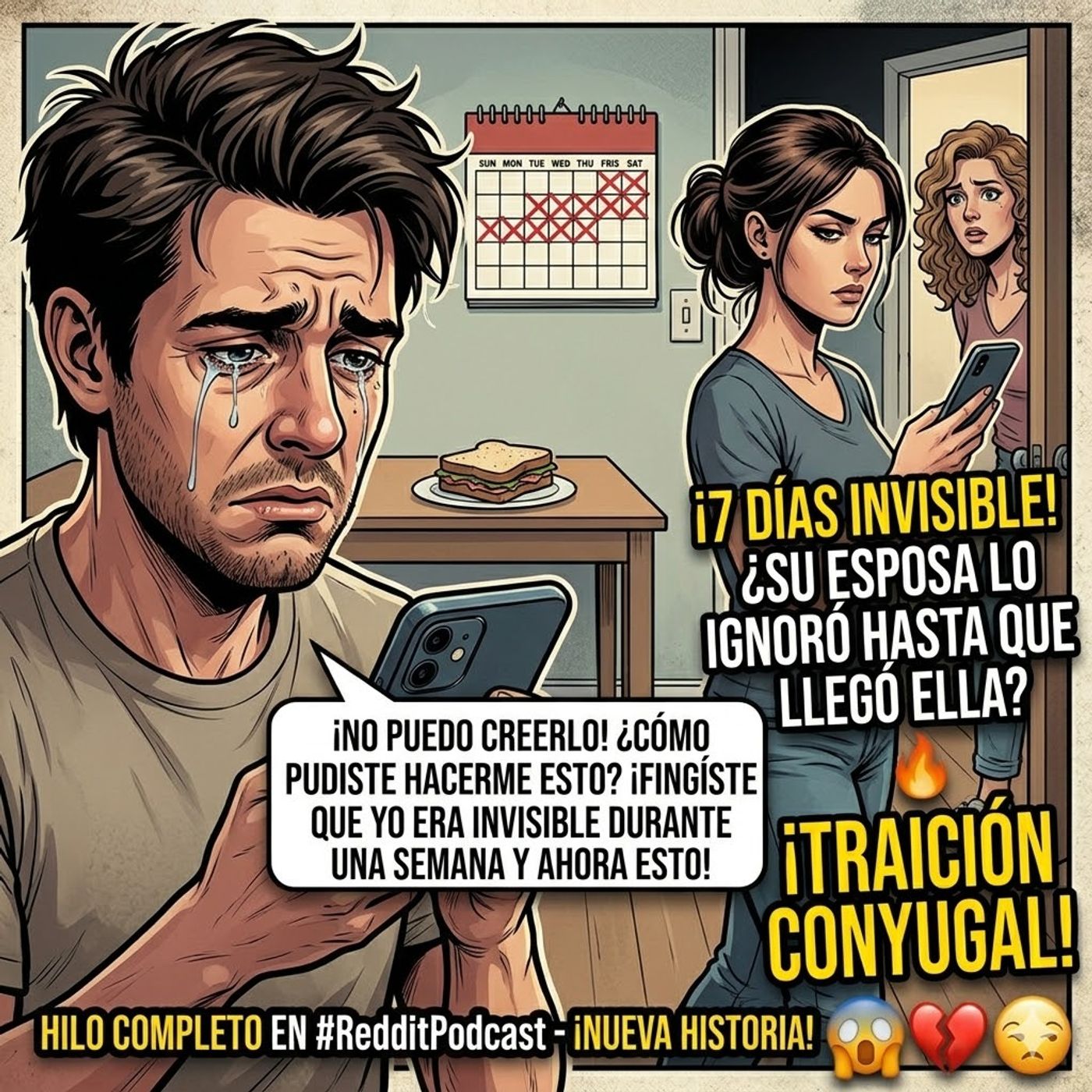 👻 ¡FINGIÓ QUE YO NO EXISTÍA! Mi esposa me ignoró 7 días hasta que mi MEJOR AMIGA apareció... 😱💔