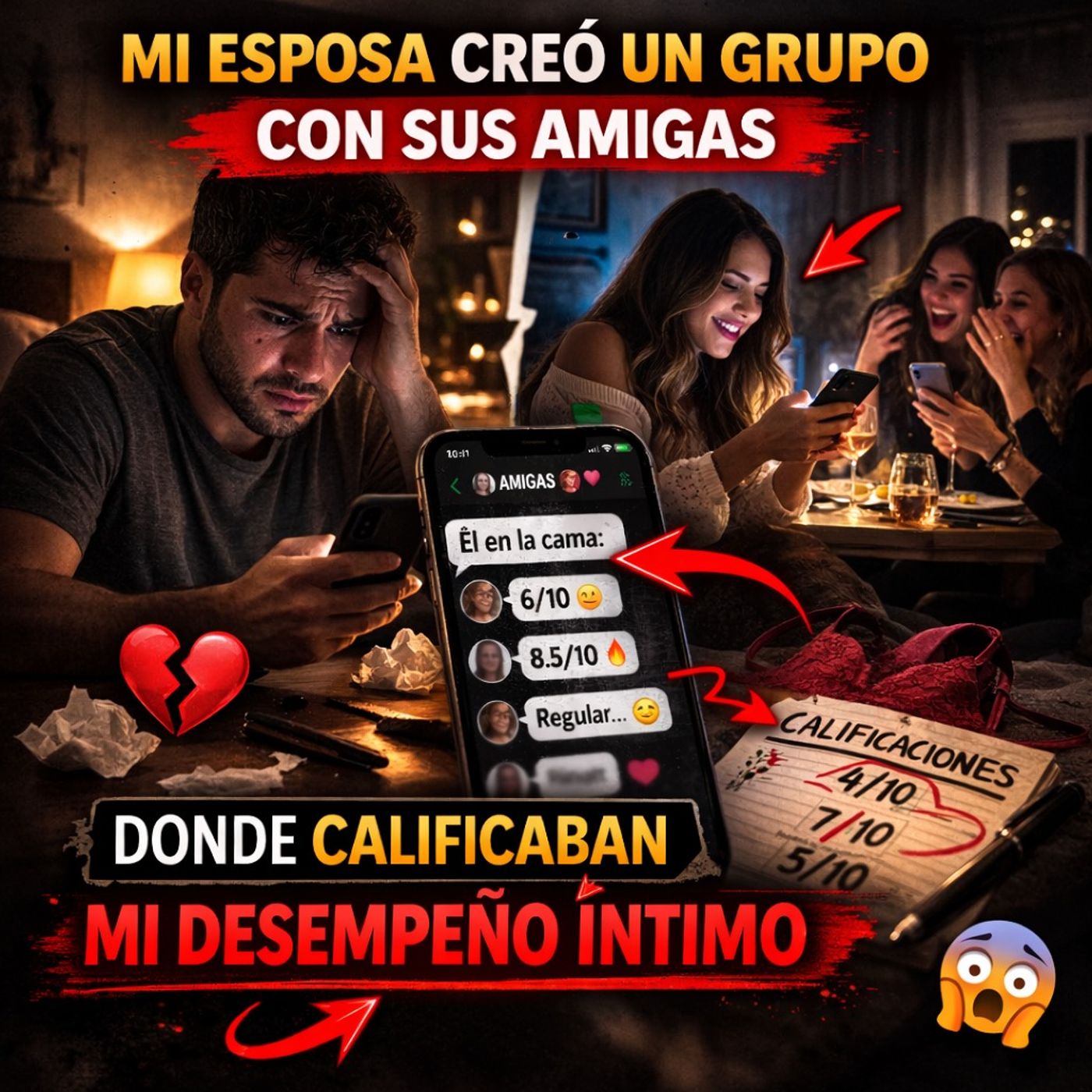Mi esposa CREO UN GRUPO CON SUS AMIGAS donde CALIFICABAN MI DESEMPEÑO INTIMO