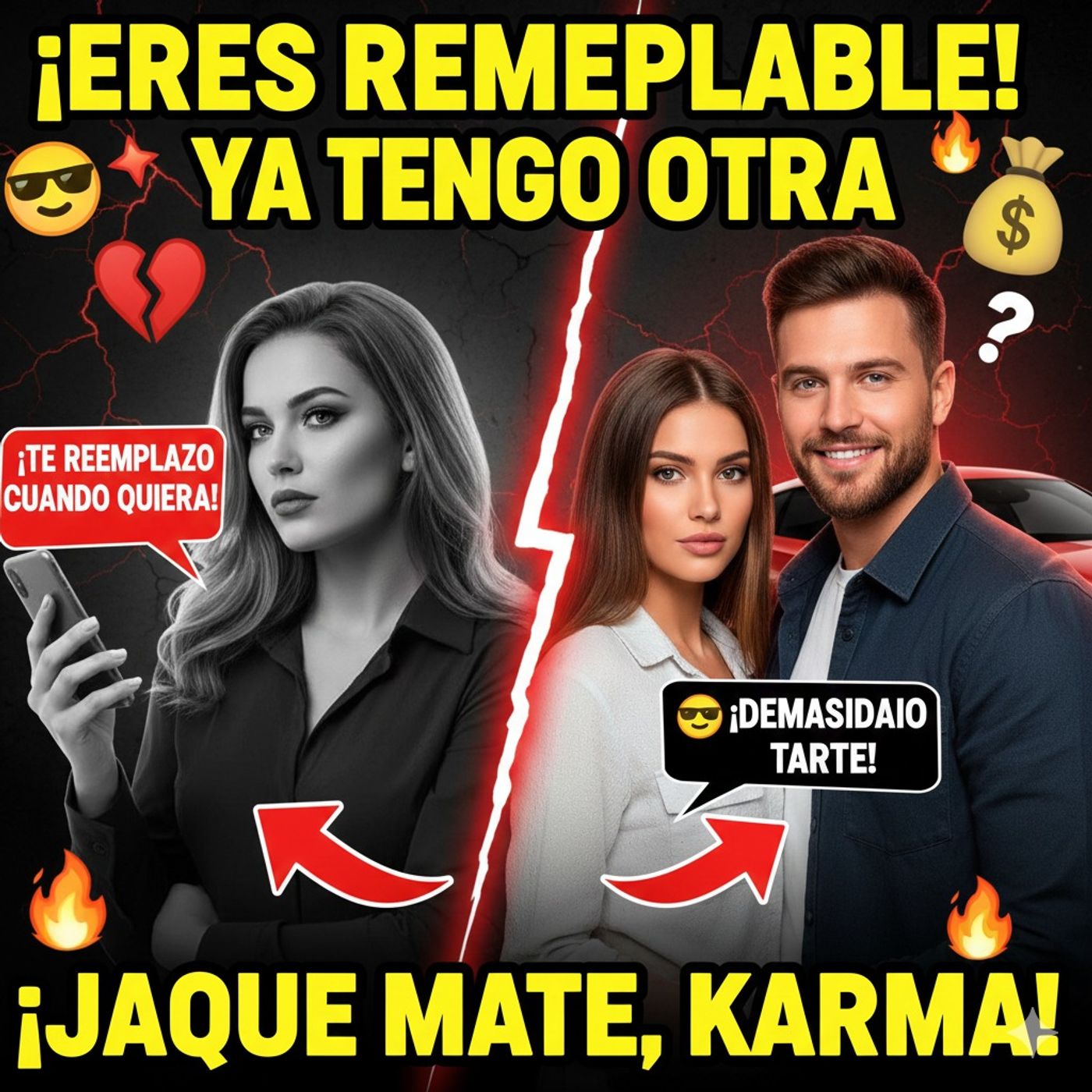 Mi novia dijo TE PODRIA REEMPLAZAR CUANDO QUISIERA, pero yo ya tenia a SU REEMPLAZO