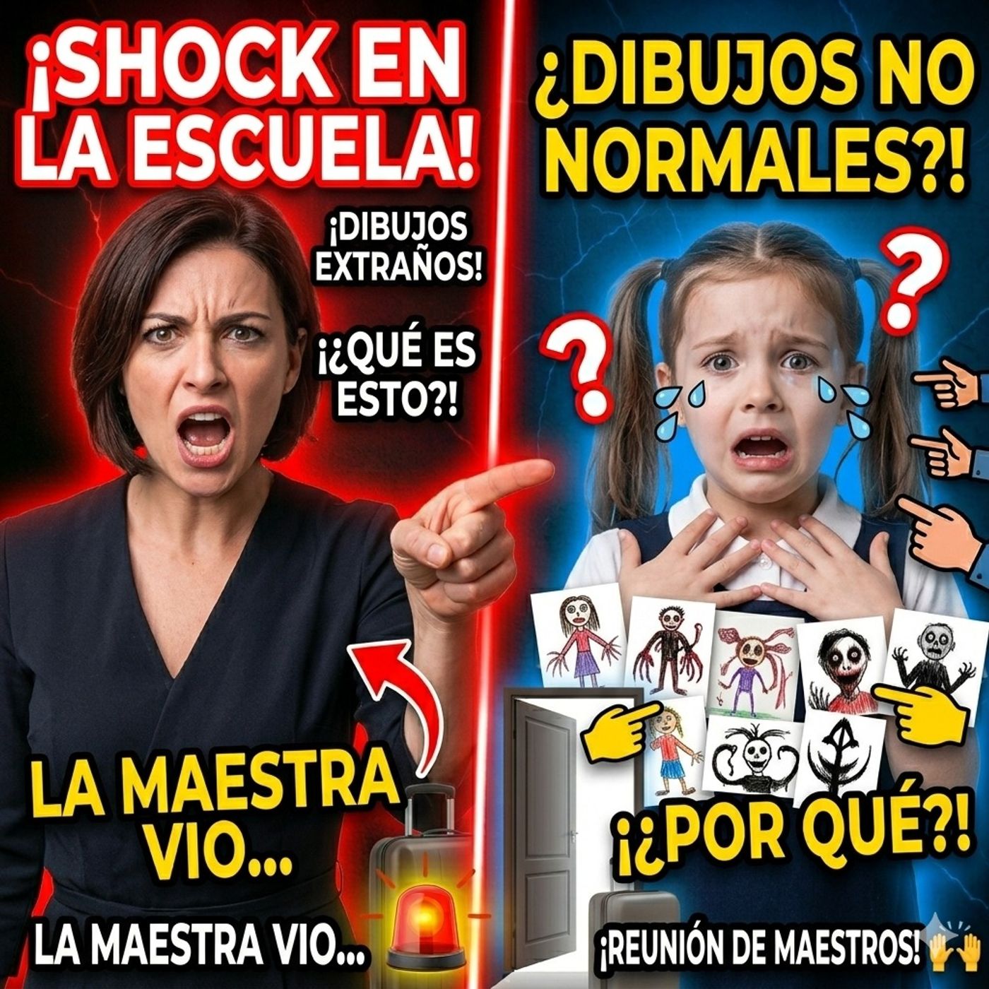 🎨😱 ¡Mi Hija Dibujaba HORRORES en la Escuela! 👀💔 ¡La Maestra Vio TODO! 🏫😰