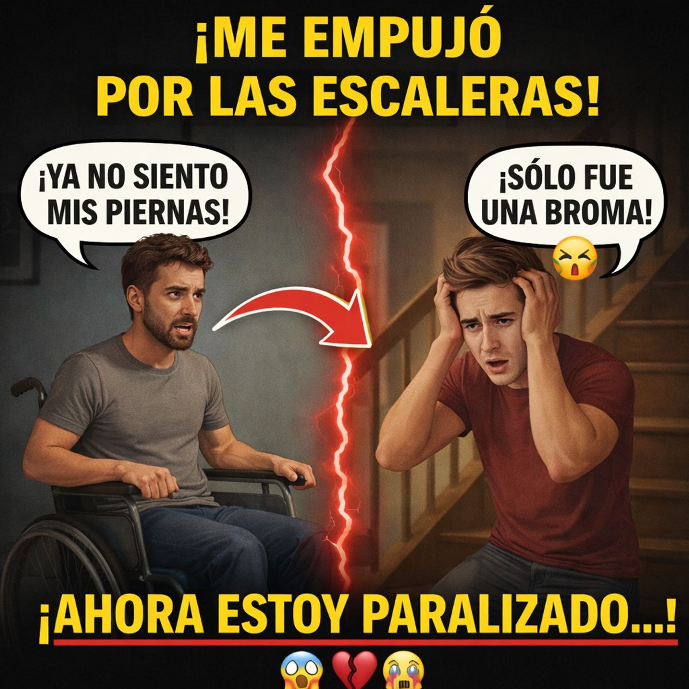 Mi AMIGO me Empujó por las Escaleras como una Broma y Ahora Estoy Paralizado de la Cintura para ABAJO Mi AMIGO me Empujó por las Escaleras como una Broma y Ahora Estoy Paralizado de la Cintura para ABAJO