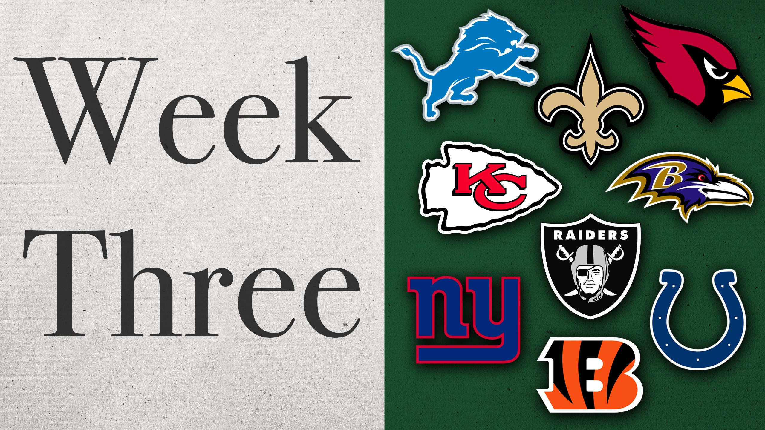It's Week 3 and the season still doesn't make sense.