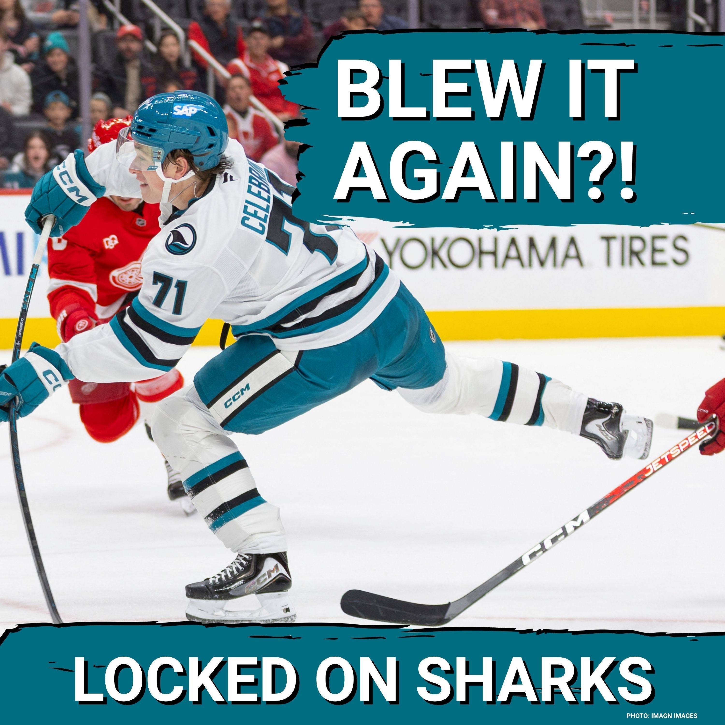 UNREAL: San Jose Sharks CRUMBLE Under PRESSURE, Blow ANOTHER Two-Goal Lead vs Detroit Red Wings