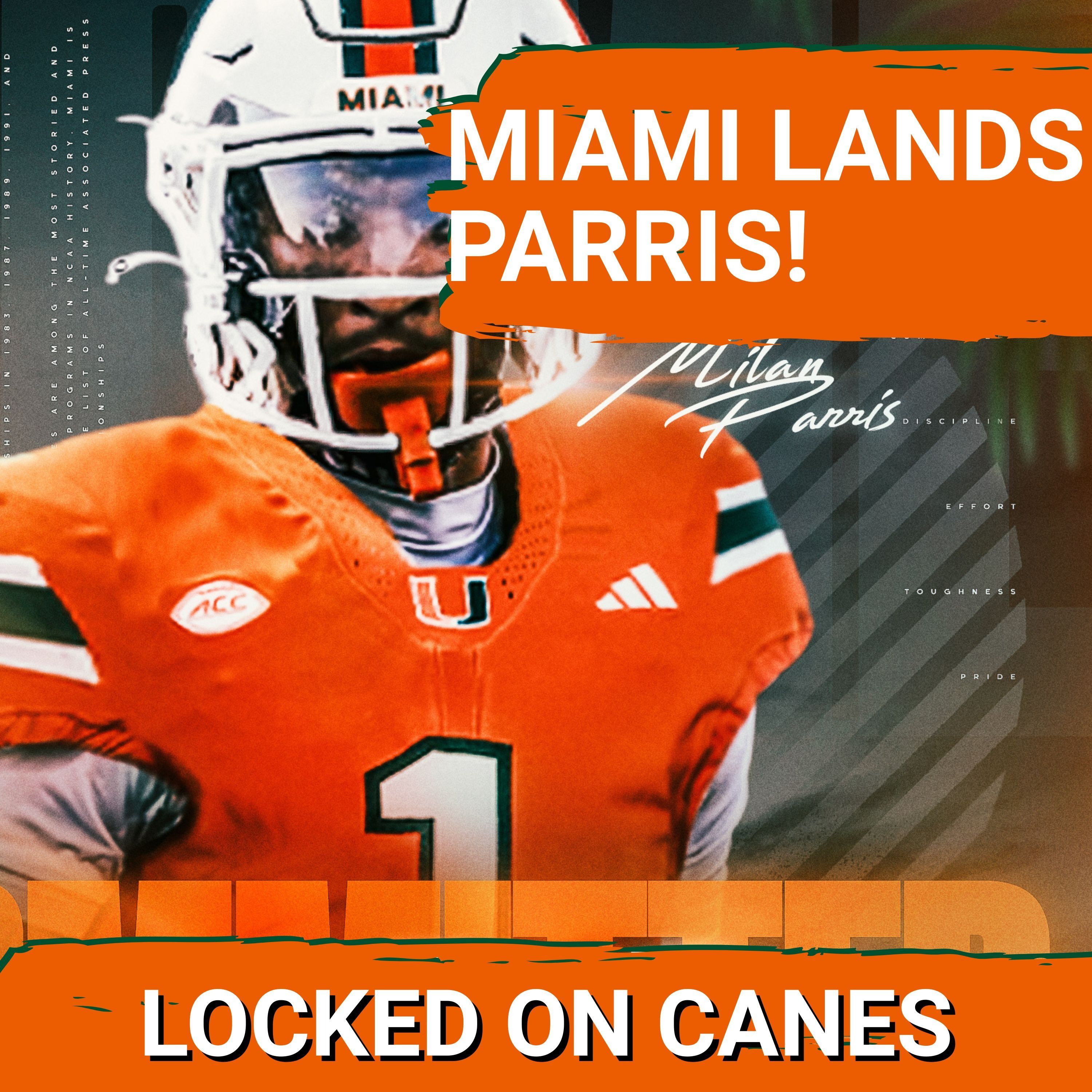 BREAKING: Miami Beats Oregon, Oklahoma & Auburn For 4-Star WR MILAN PARRIS!