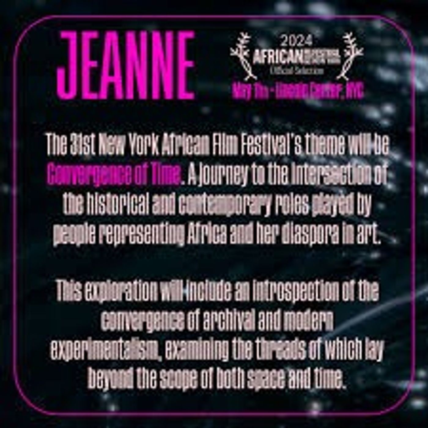 Mahen Bonetti - Founder/EP of NY African Film Festival