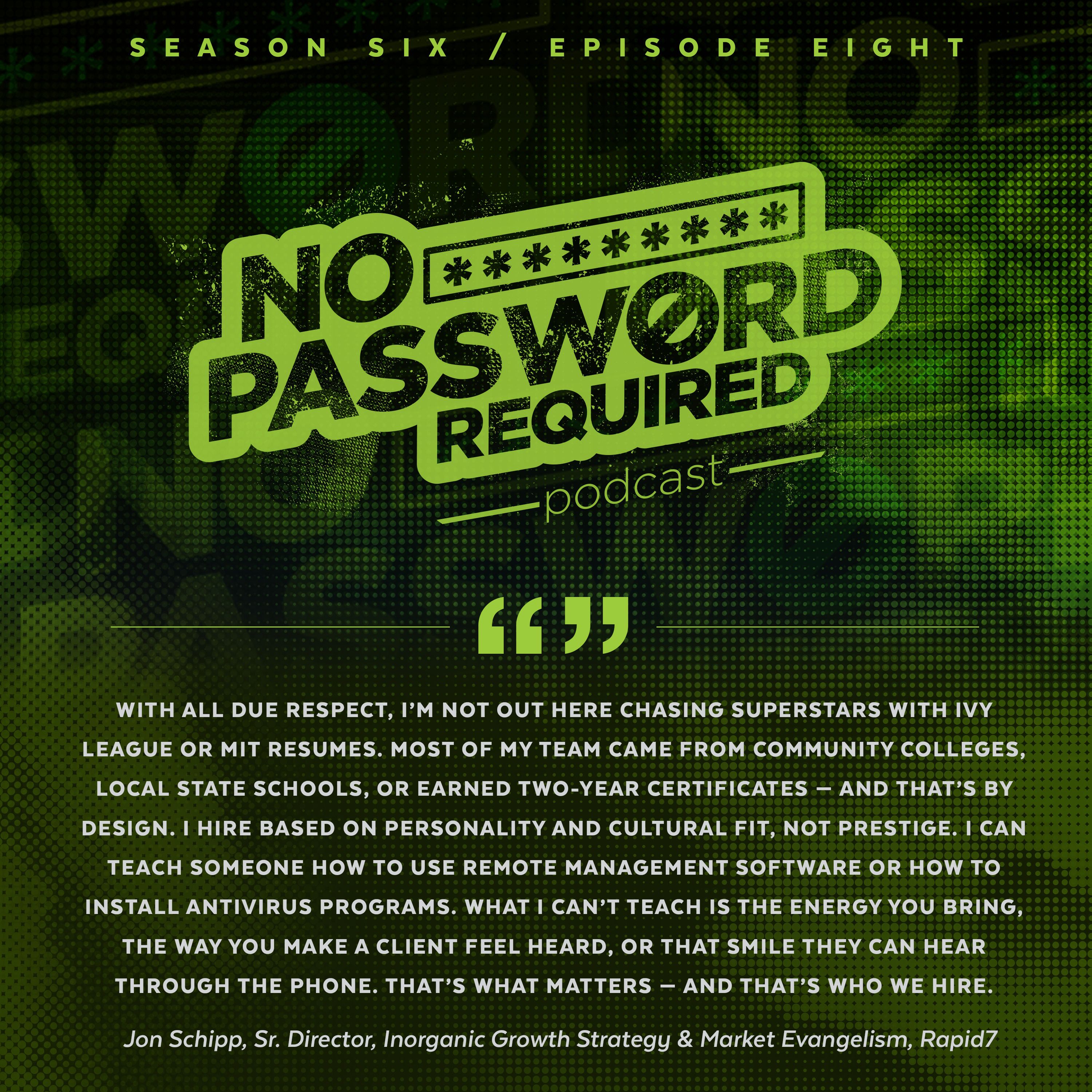 No Password Required Podcast Episode 63 — Jon Schipp