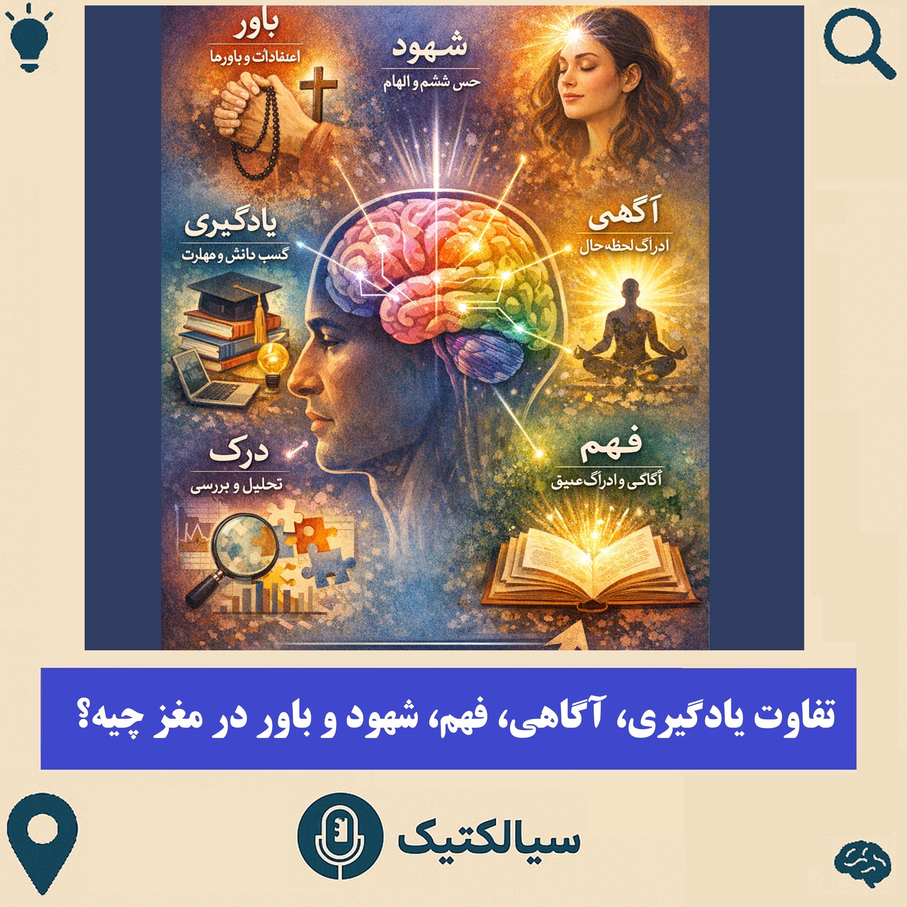 سیالکتیک: تفاوت یادگیری، آگاهی، فهم، شهود و باور در مغز چیه؟ سیالکتیک: تفاوت یادگیری، آگاهی، فهم، شهود و باور در مغز چیه؟