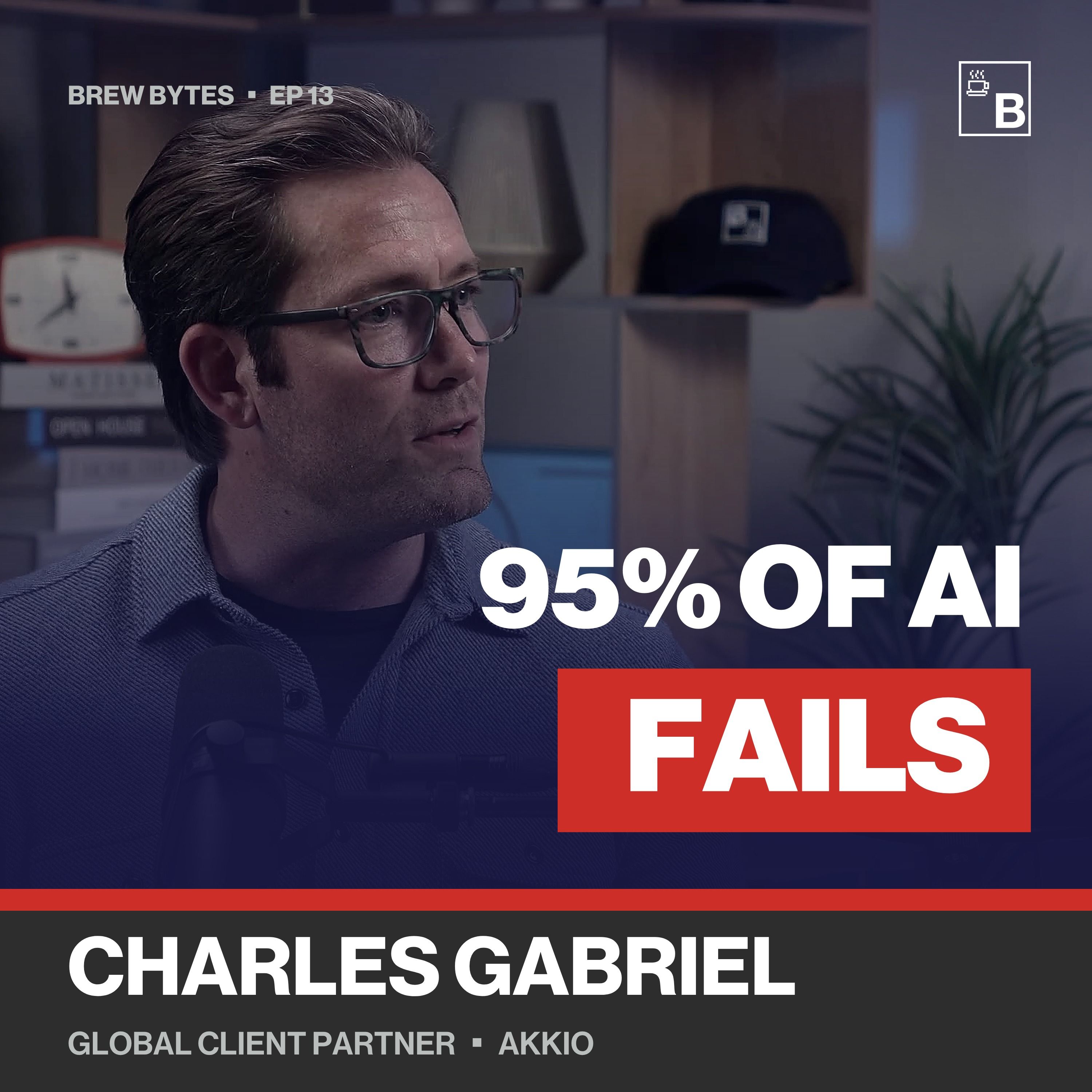 95% of enterprise AI projects fail. Charles Gabriel knows why. episode artwork