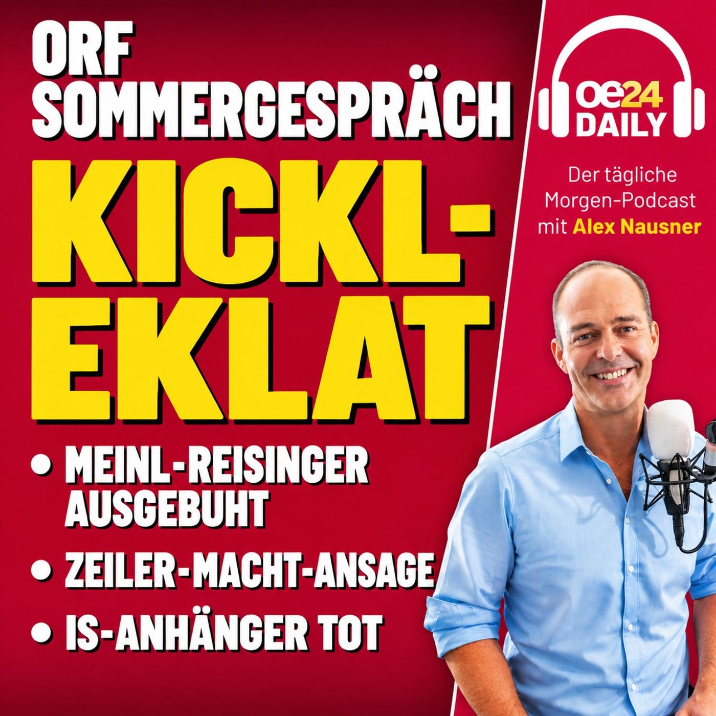 oe24 DAILY: KICKL-EKLAT IM ORF, MEINL-REISINGER AUSGEBUHT & ZEILER-MACHT-ANSAGE -MITTWOCH 09.09.2026