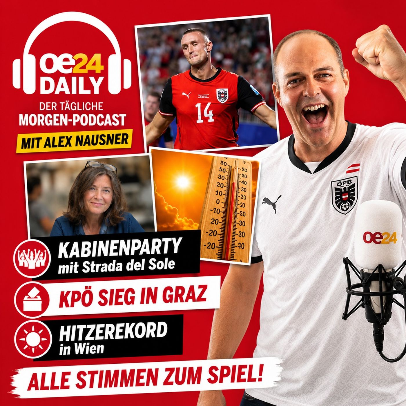 oe24 DAILY - Immer noch elektrisiert! Der ORF- Auszucker , Kabinenparty mit Strada del Sole & das Graz-Beben -MO 29.06.