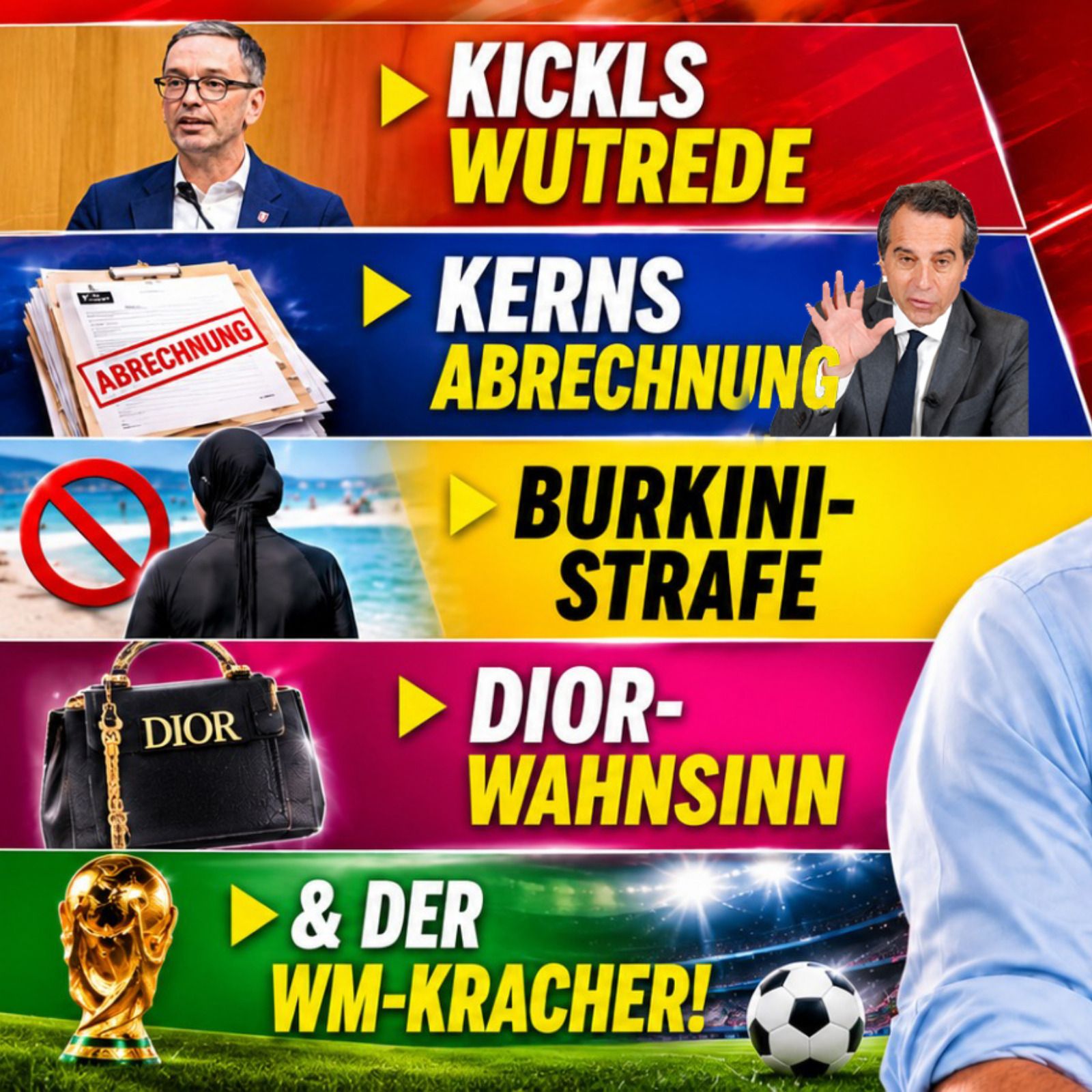KICKLS Wutrede, KERNS Abrechnung, BURKINI-Strafe, DIOR-Wahnsinn & der WM-Kracher! DO 09.07.2026 episode artwork