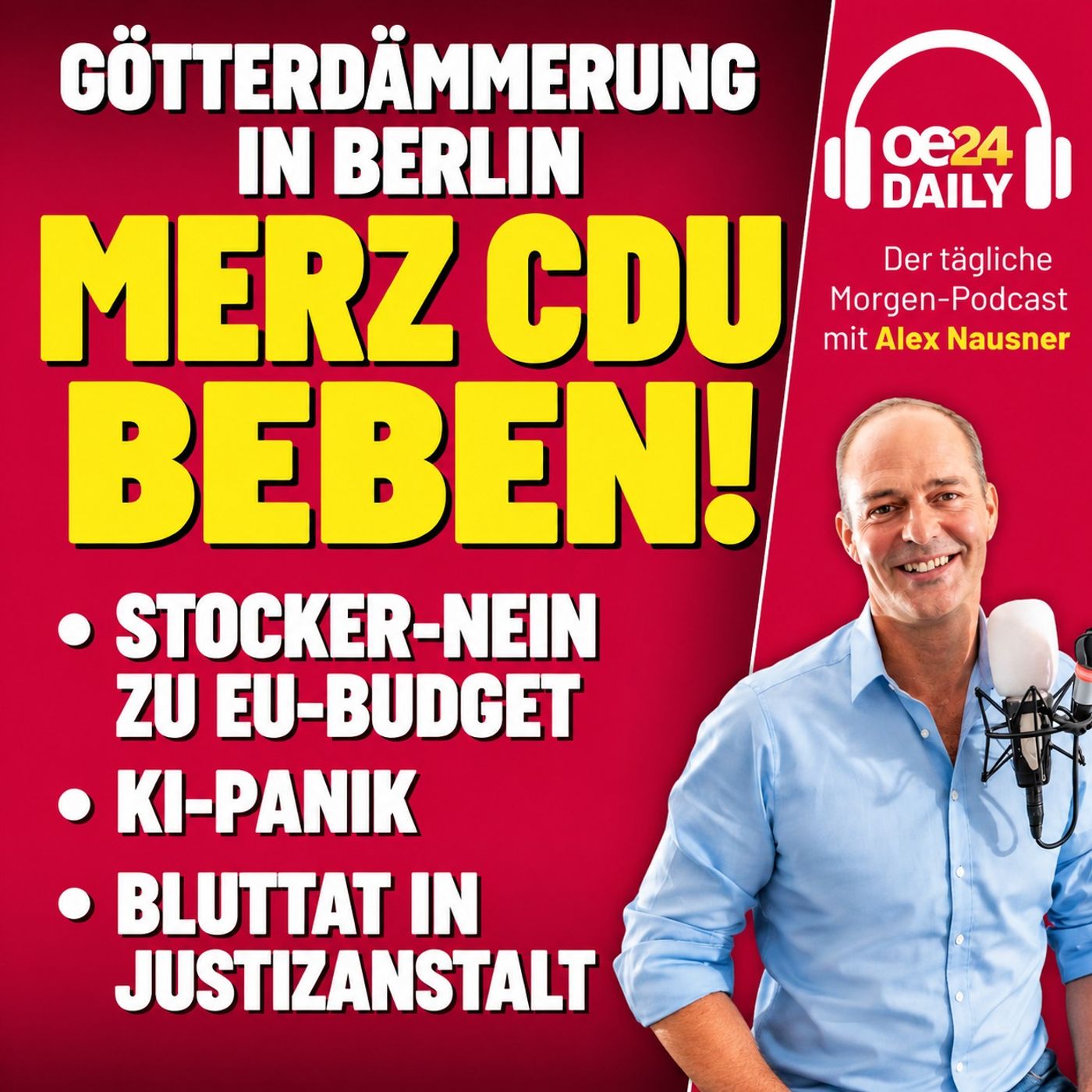 oe24 DAILY: MERZ UNTER DRUCK! Vertrauensfrage nach Wahl-Absturz, Spritpreis-Schock & KI-Warnung. MITTWOCH 16.09.2026