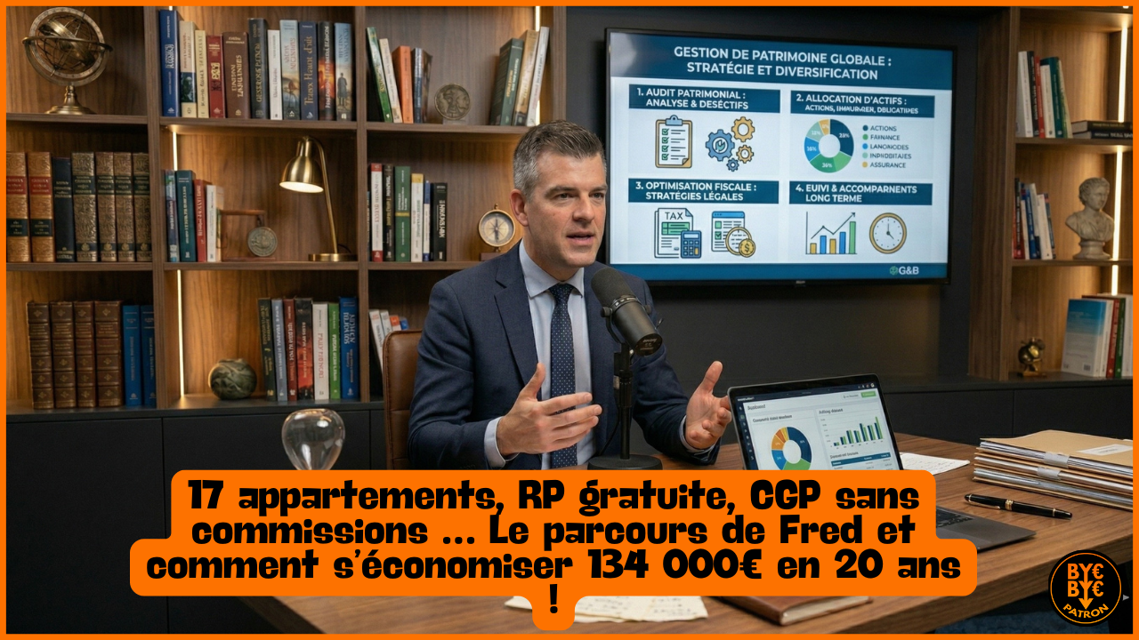 17 appartements, RP gratuite, CGP sans commissions … Le parcours de Fred et comment s’économiser 134 000€ en 20 ans !