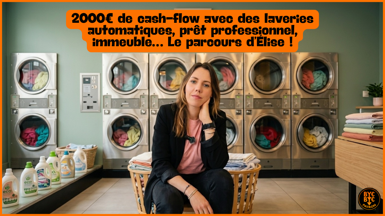 2000€ de cash-flow avec des laveries automatiques, prêt professionnel, immeuble… Le parcours d’Élise !