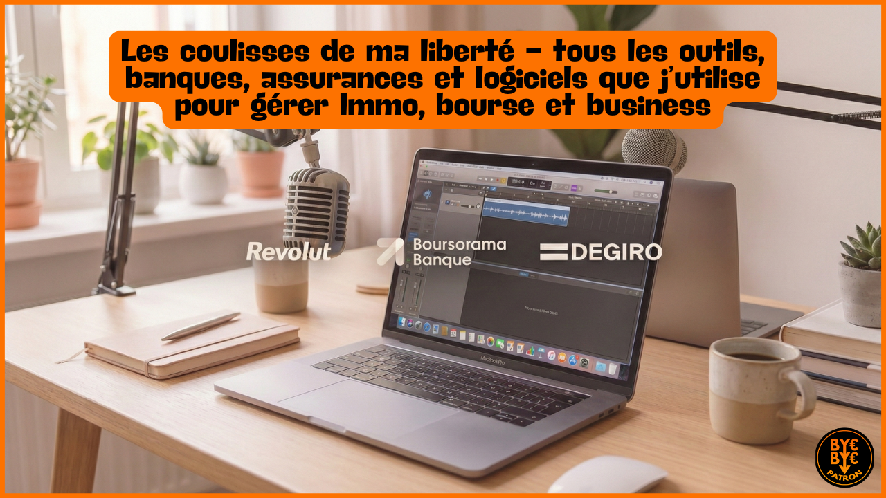 Les coulisses de ma liberté - tous les outils, banques, assurances et logiciels que j’utilise pour gérer Immo, bourse et business