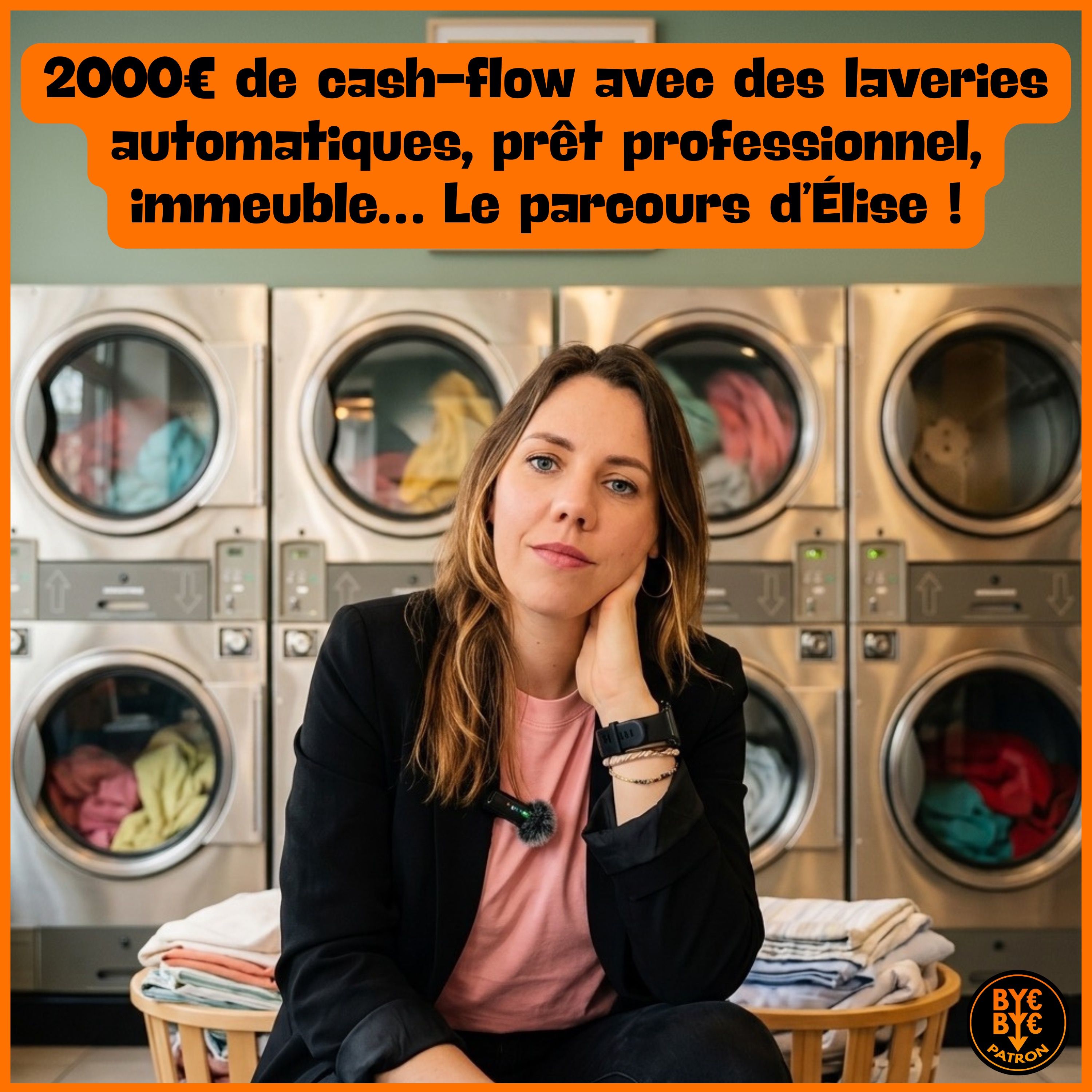 2000€ de cash-flow avec des laveries automatiques, prêt professionnel, immeuble… Le parcours d’Élise !