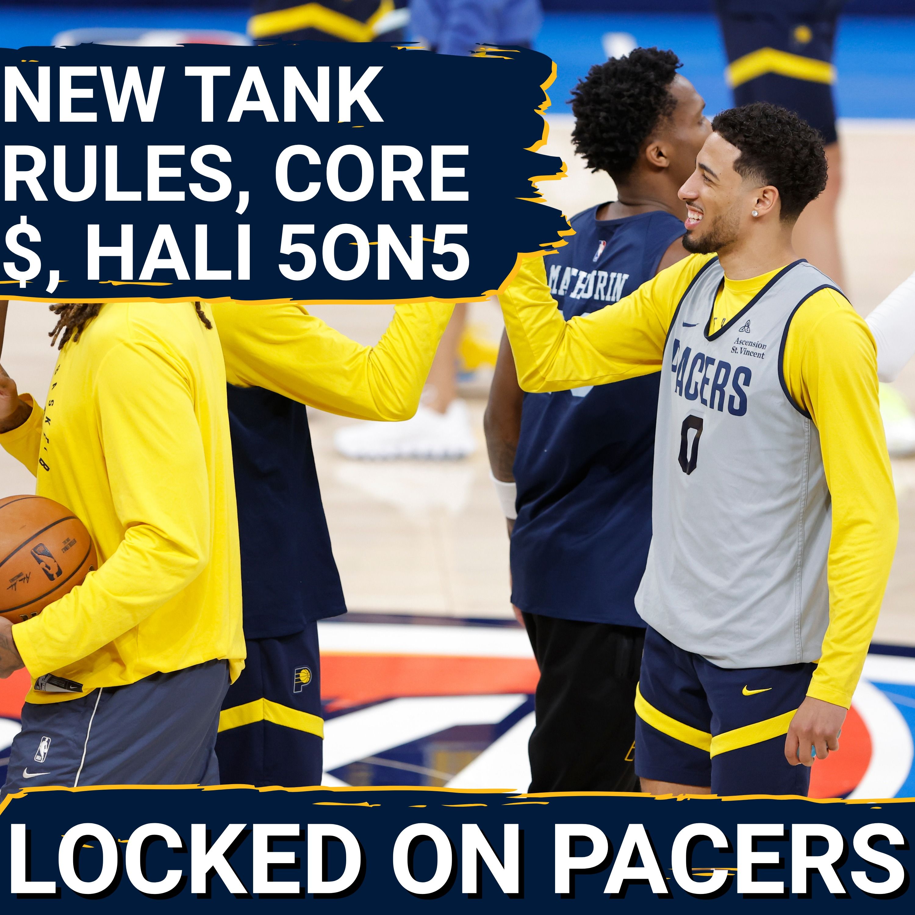 Can the Pacers keep their core together financially if they get a top pick? Haliburton plays 5-on-5