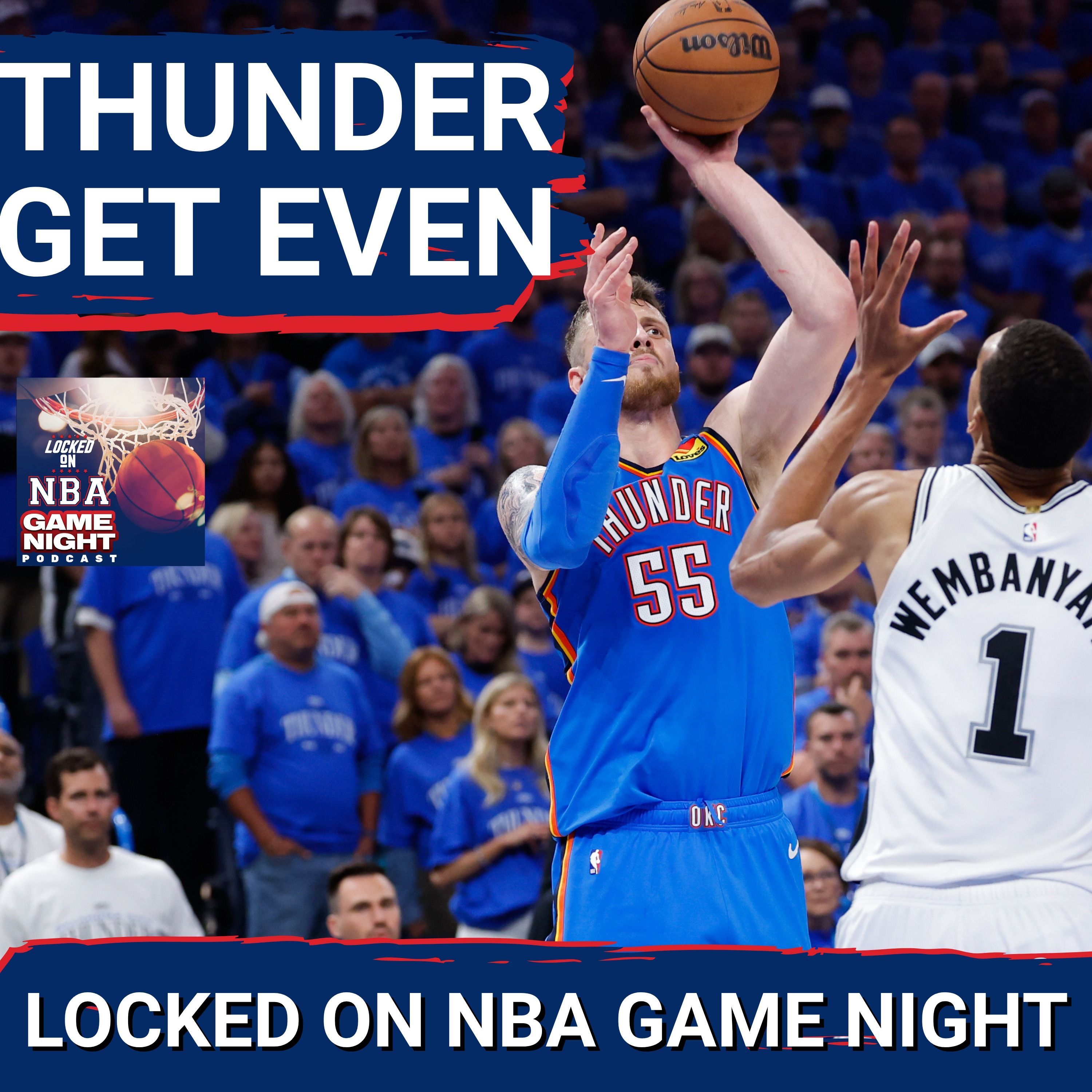 THUNDER RESPOND: Shai Gilgeous-Alexander Dominates, Oklahoma City ANSWERS Spurs Sans Jalen Williams — Locked On NBA – Daily Podcast On The National Basketball Association cover