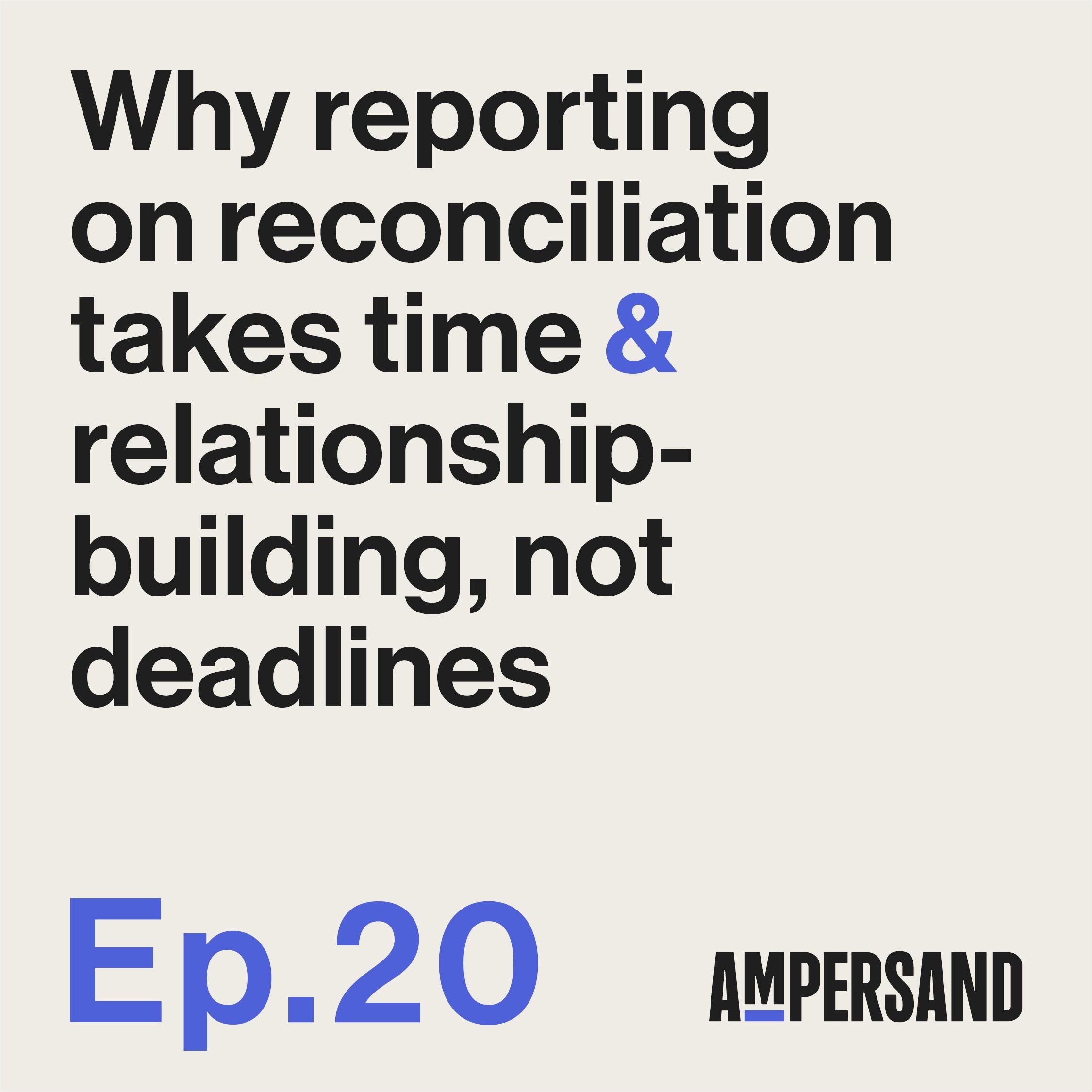 Kristy Kirkup — Reconciliation Through a Decade of Reporting