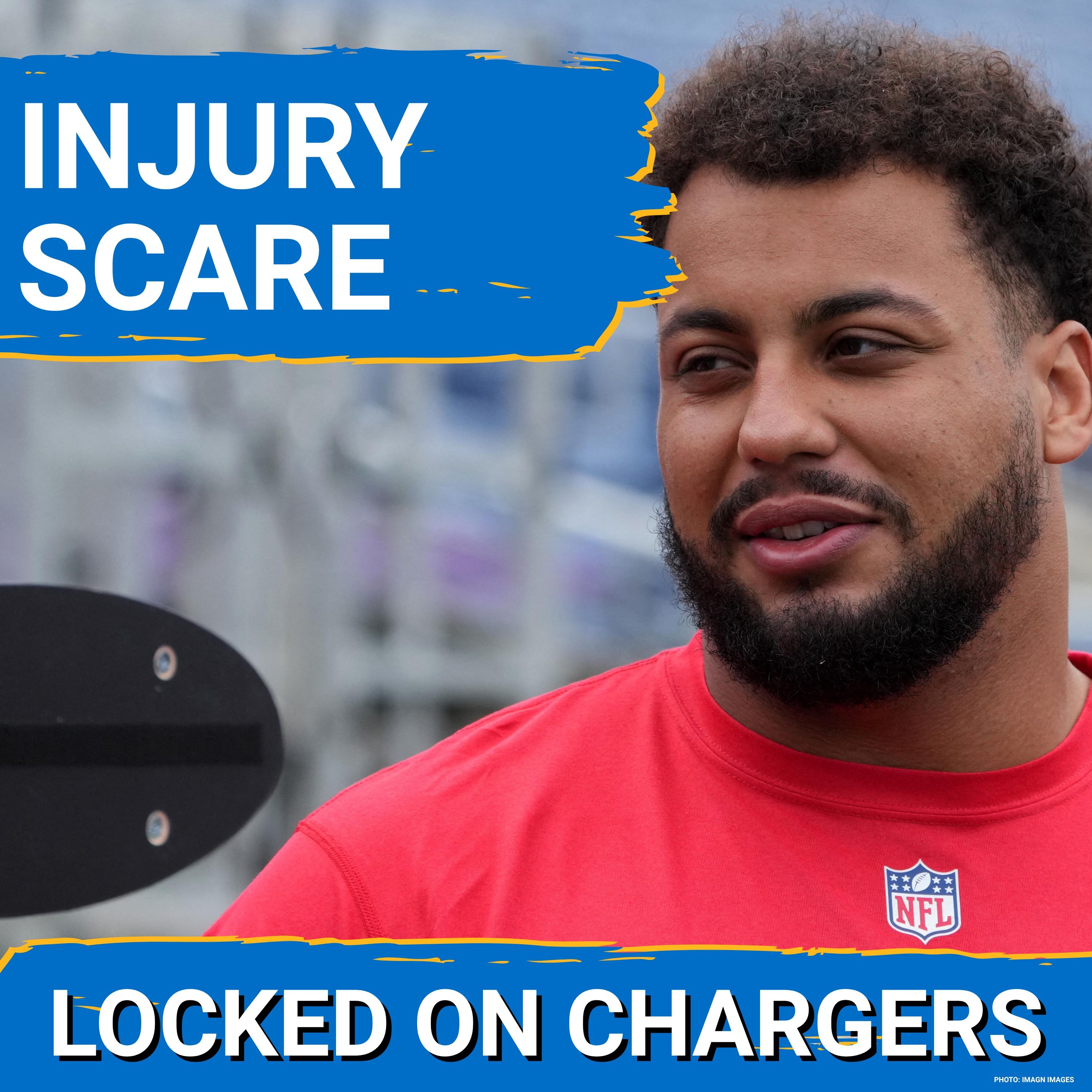 SCARE: Rashawn Slater Exits with Injury Scare but Seems to have Avoided a Major Setback episode artwork