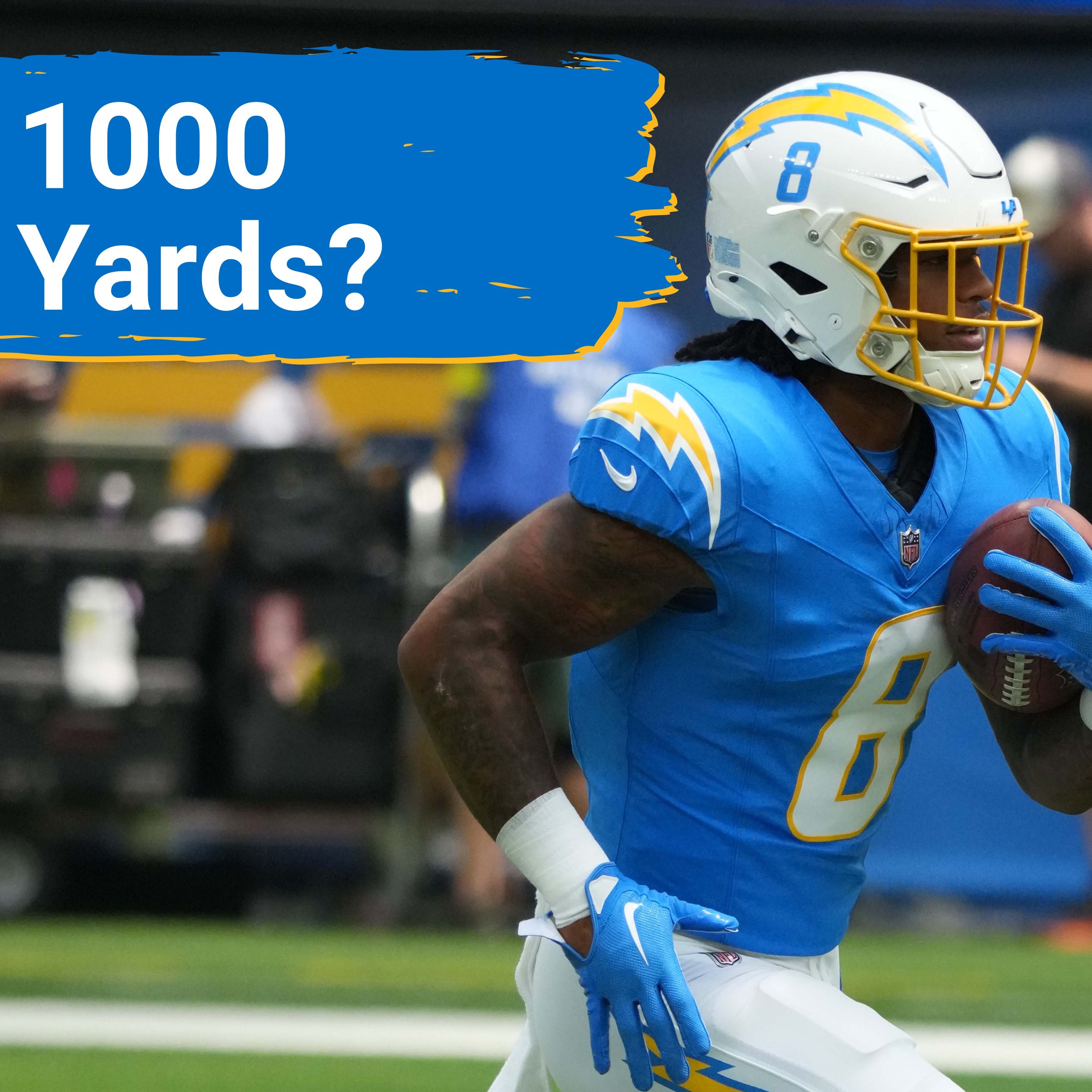 Omarion Hampton WILL SURPASS 1000 Rushing Yards As A Rookie | Will Justin Herbert Use His Legs More?