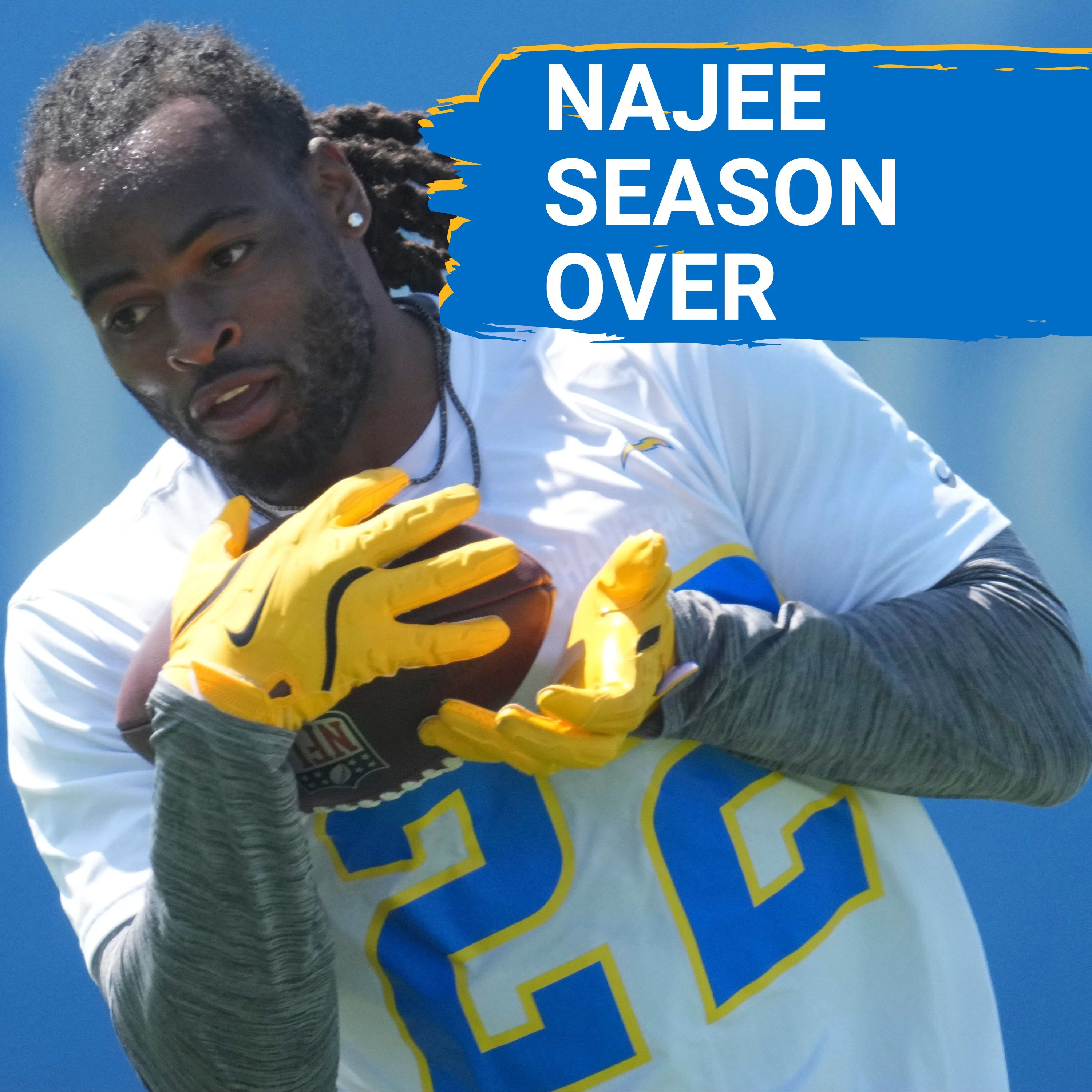 Najee Harris OUT For The Season With Achilles Injury | Is Quentin Johnston Chargers' New WR1?