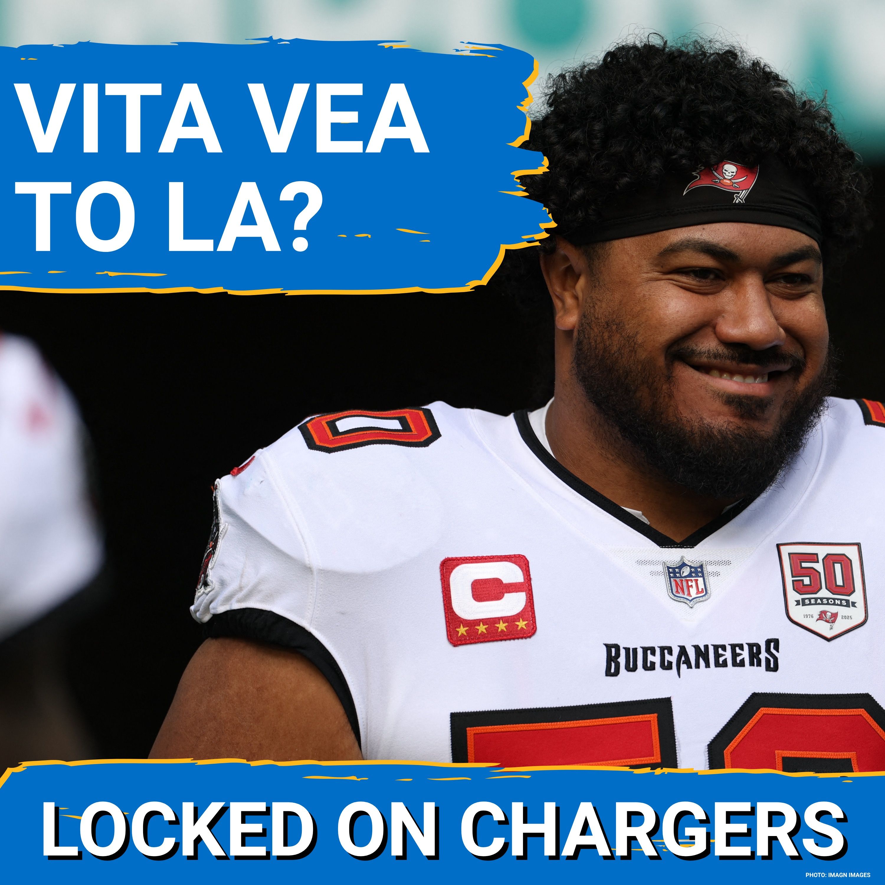 NO-BRAINER: Chargers Should Pursue Star DT Vita Vea to Add Another Star to their Defense episode artwork