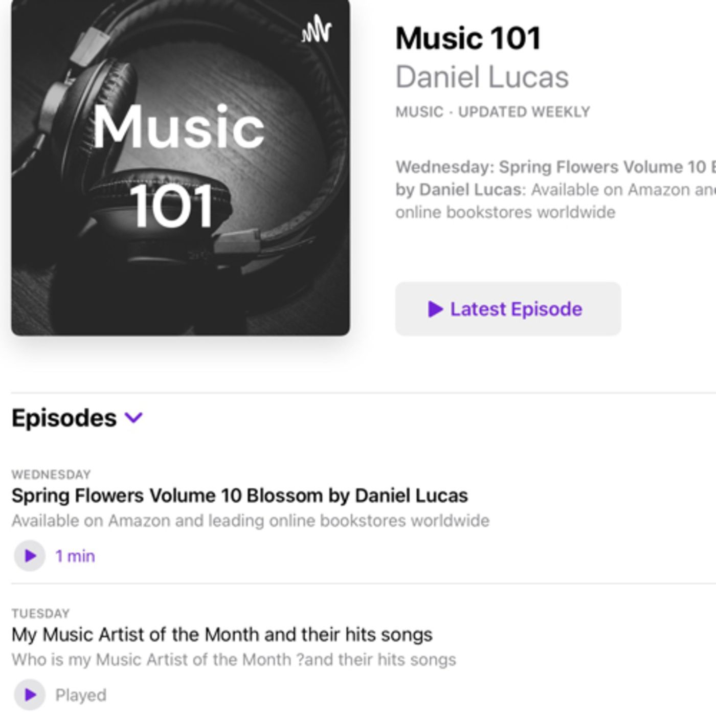 Music 101 by Daniel Lucas episode artwork