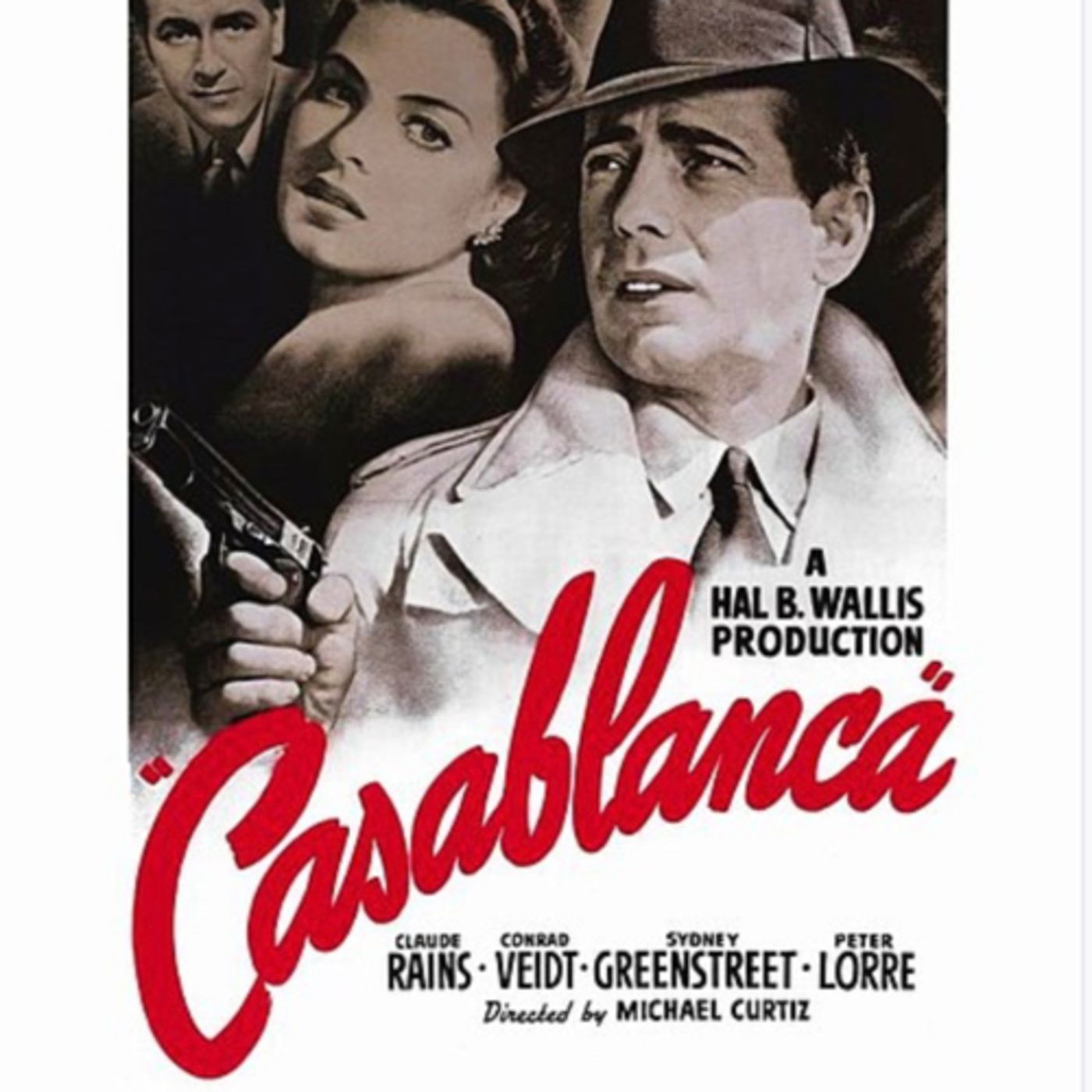 Casablanca is a 1942 American romantic drama film directed by Michael Curtiz