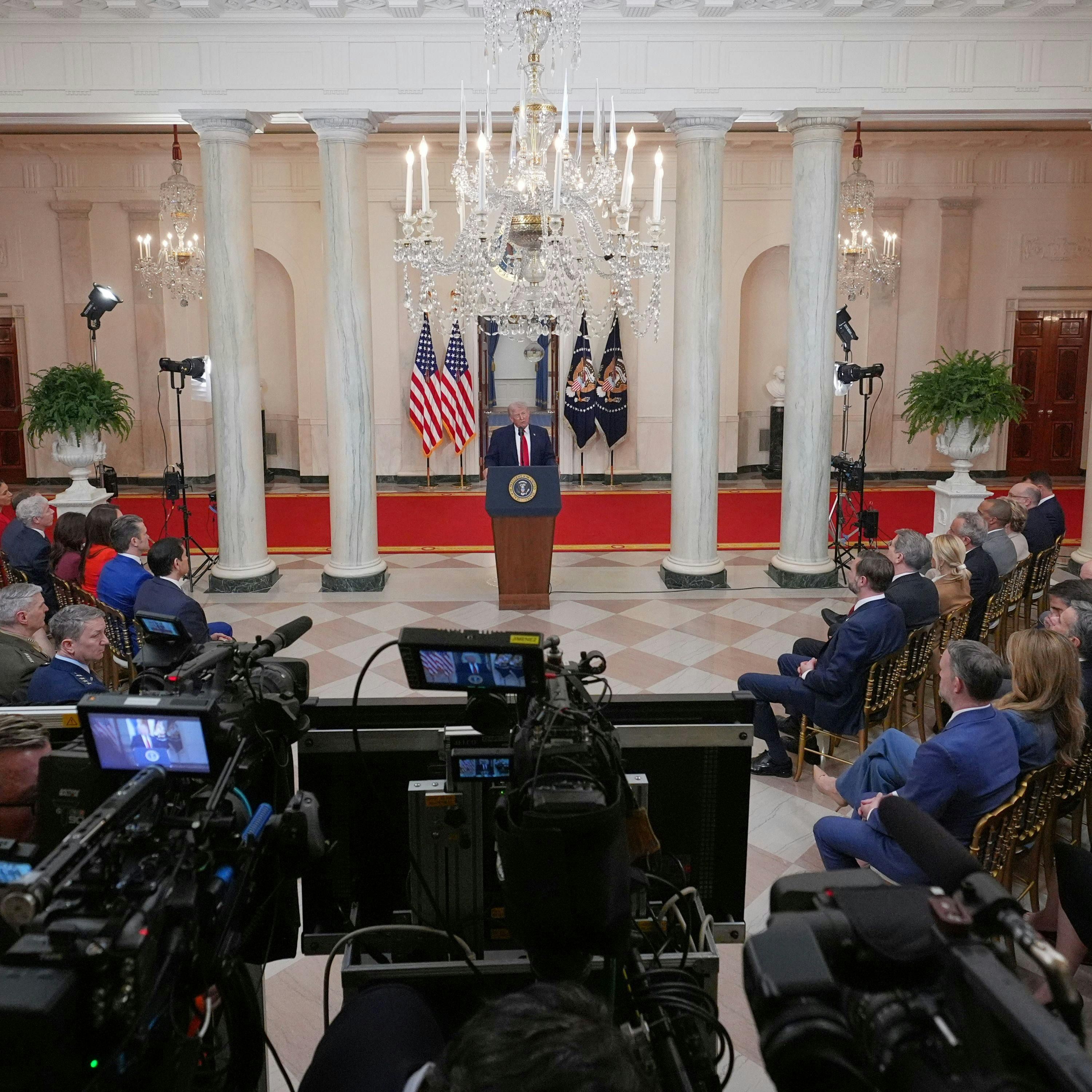 Trump Iran Speech Sparks Market Drop, Oil Surge