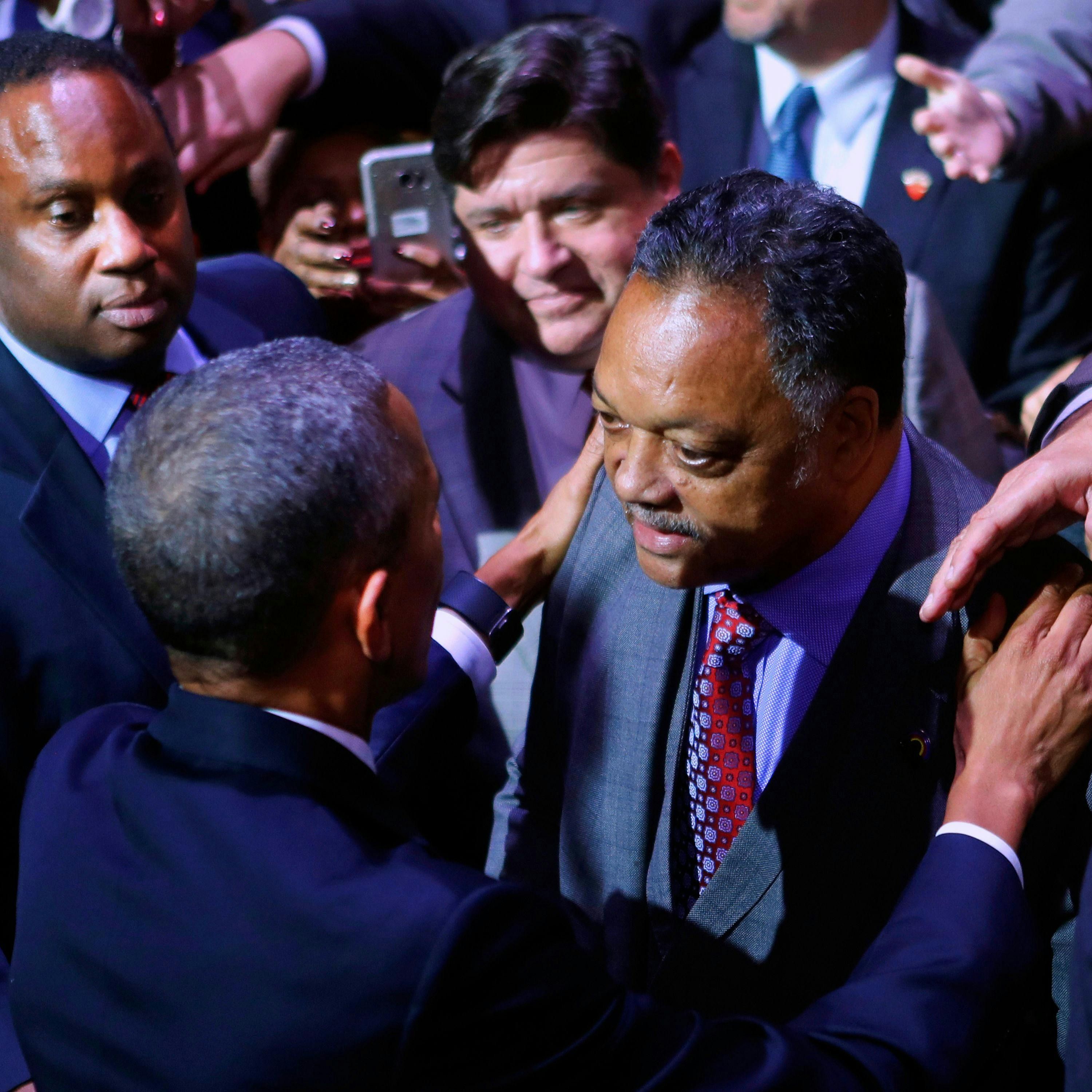 Trump’s Tribute to Jesse Jackson Takes Political Turn