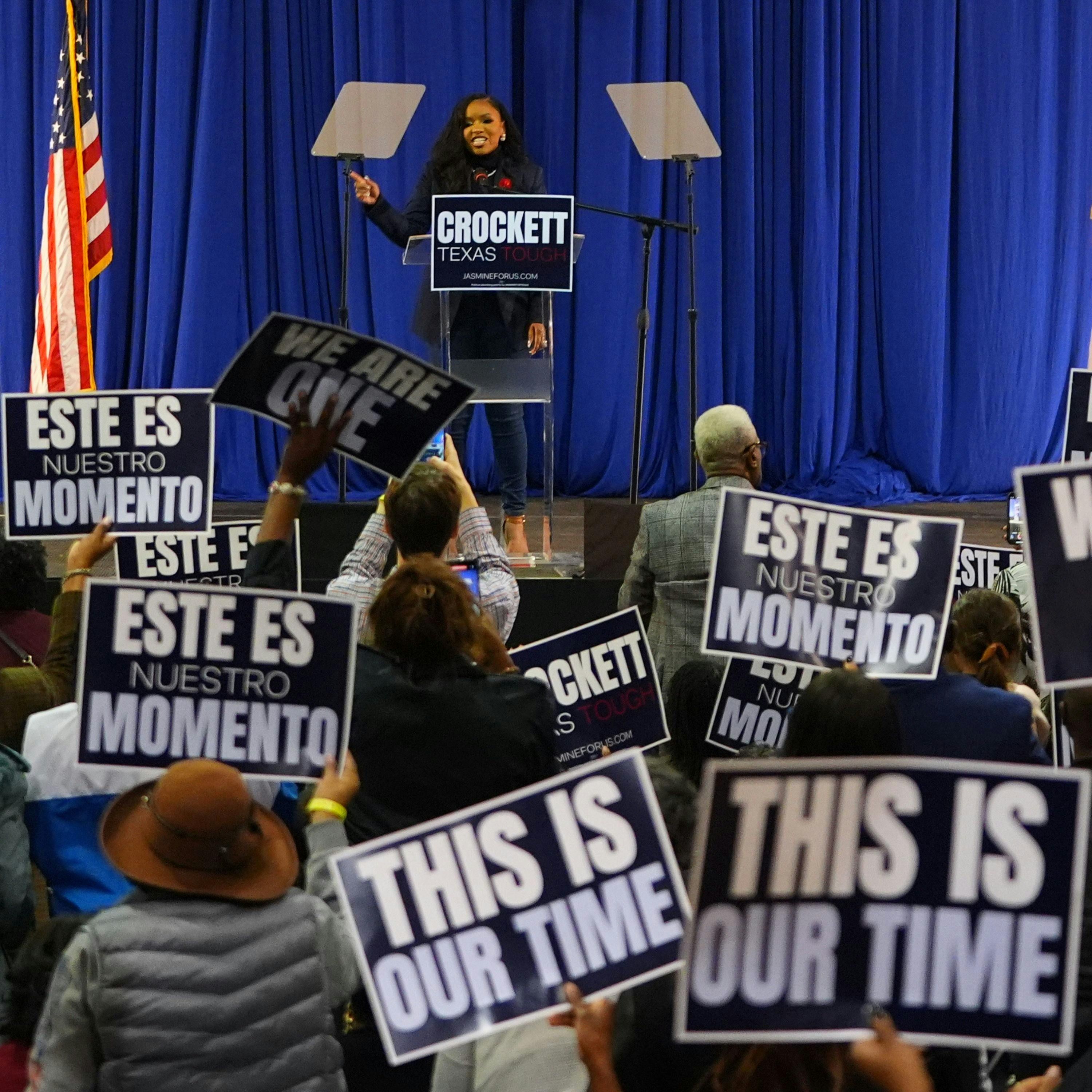 Crockett Turns Trump’s Attacks Into Campaign Momentum