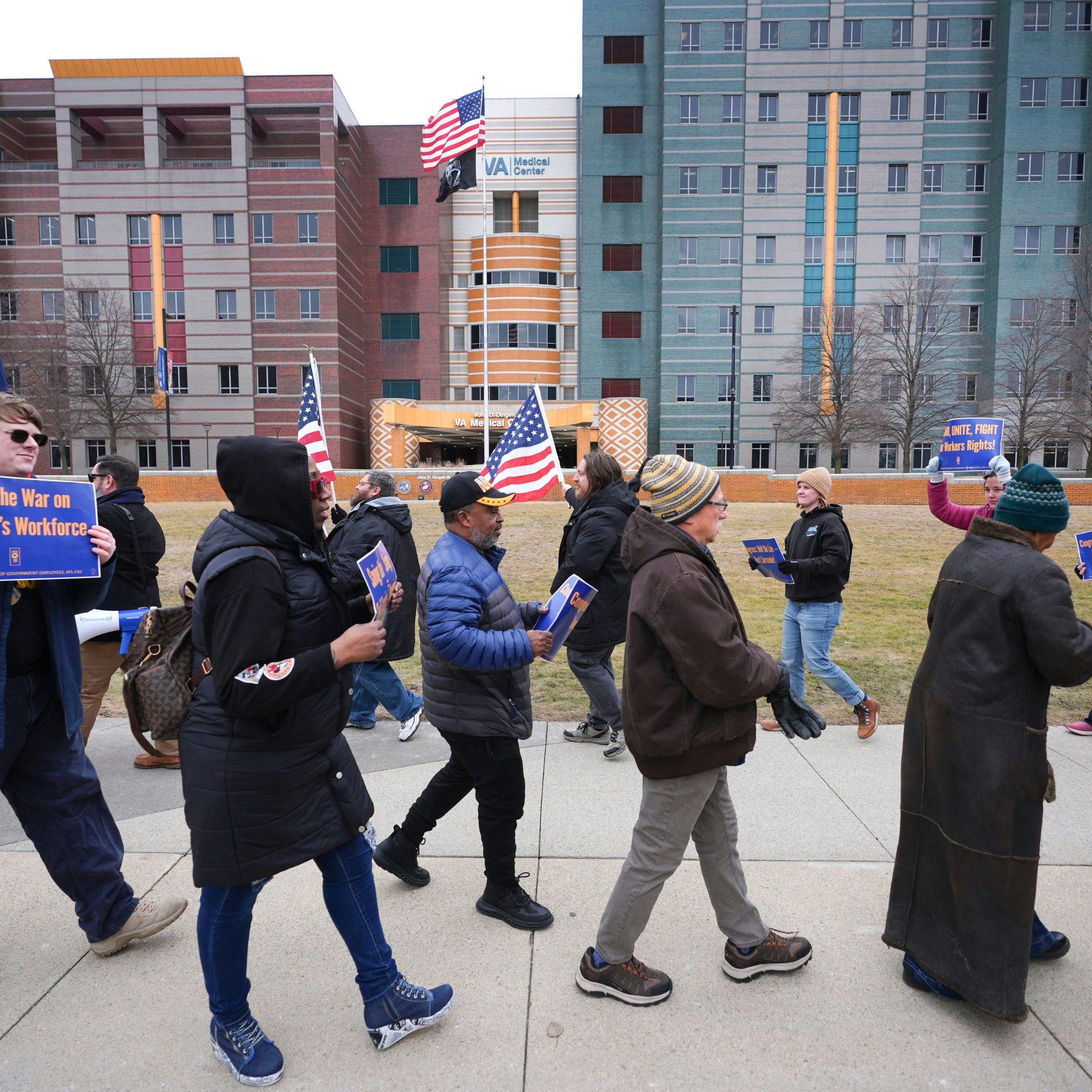Unions Sue Trump Over Federal Worker Firings